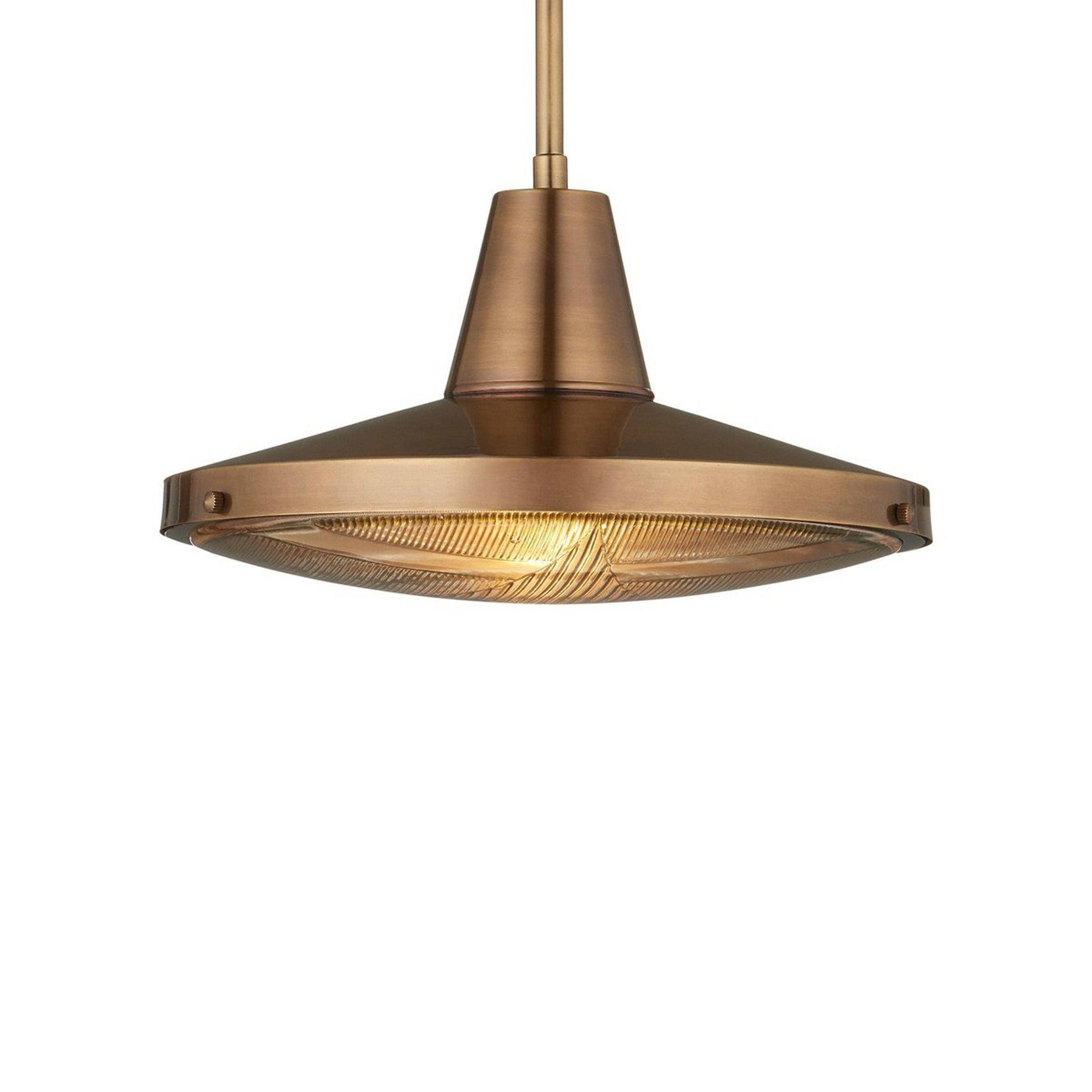 A Astern Outdoor Pendant with Antique Silver / Clear Glass color