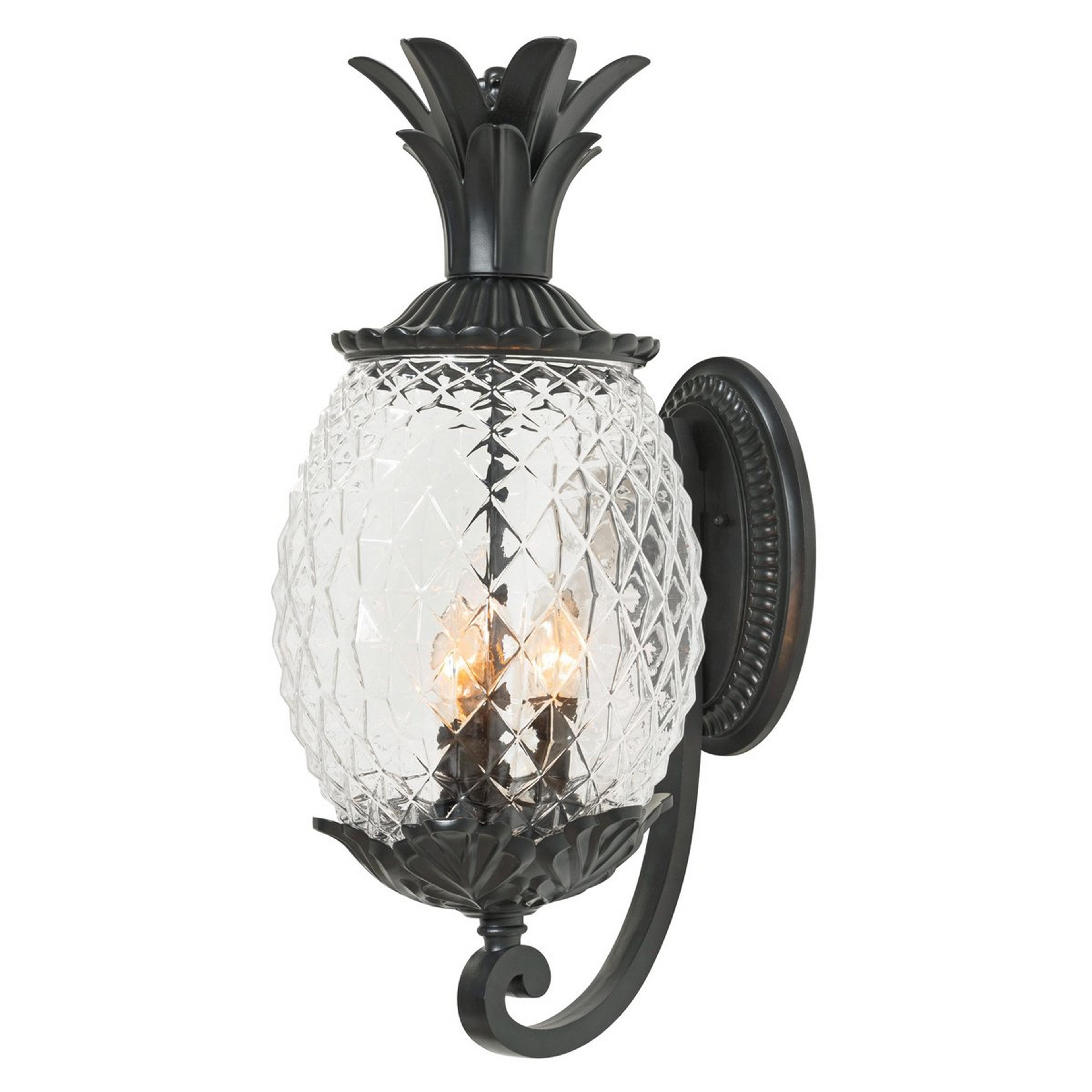 A Welcome Home Outdoor Sconce - 3 Light with Matte Black color
