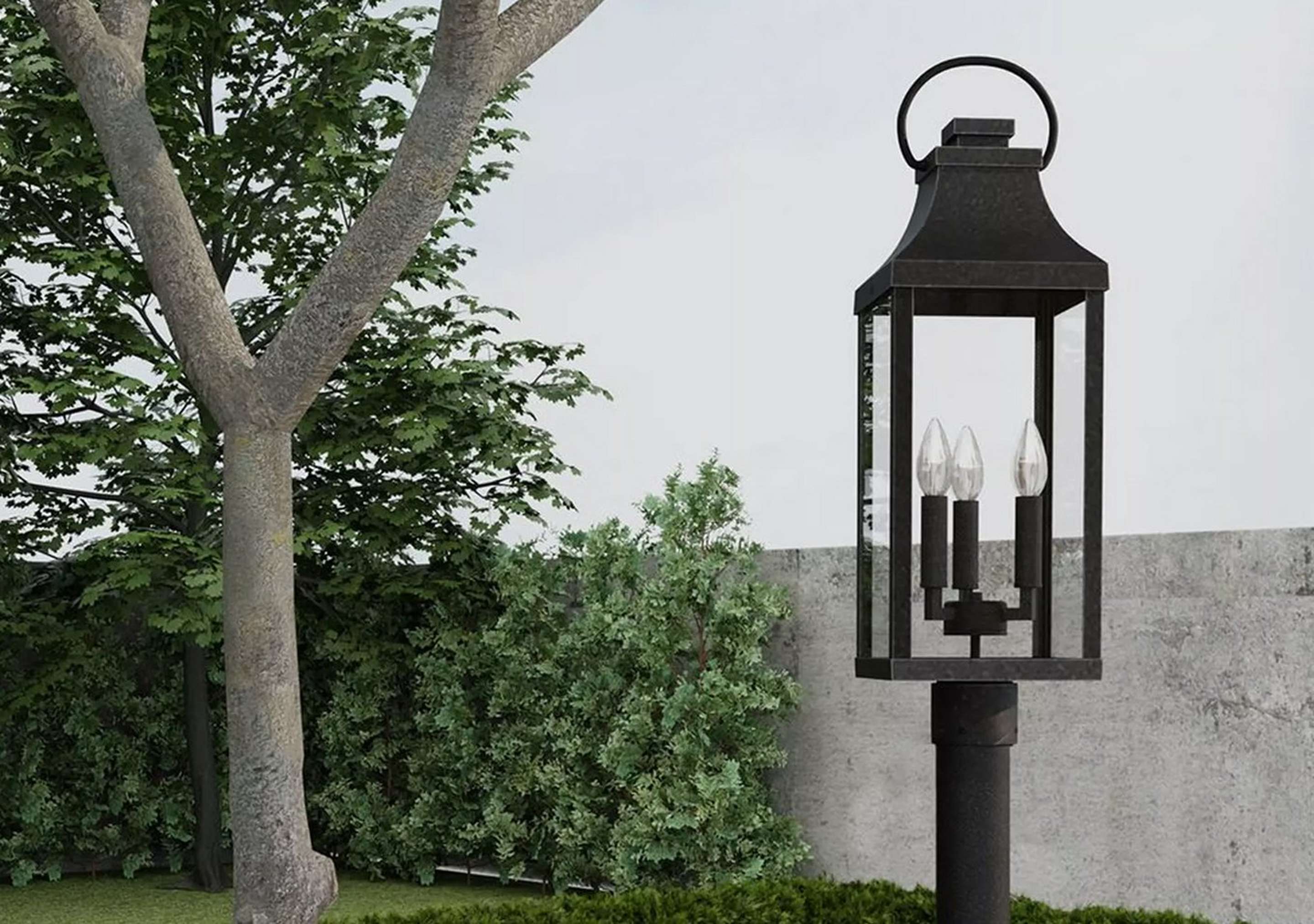 Black Aire Libre Outdoor Post Light