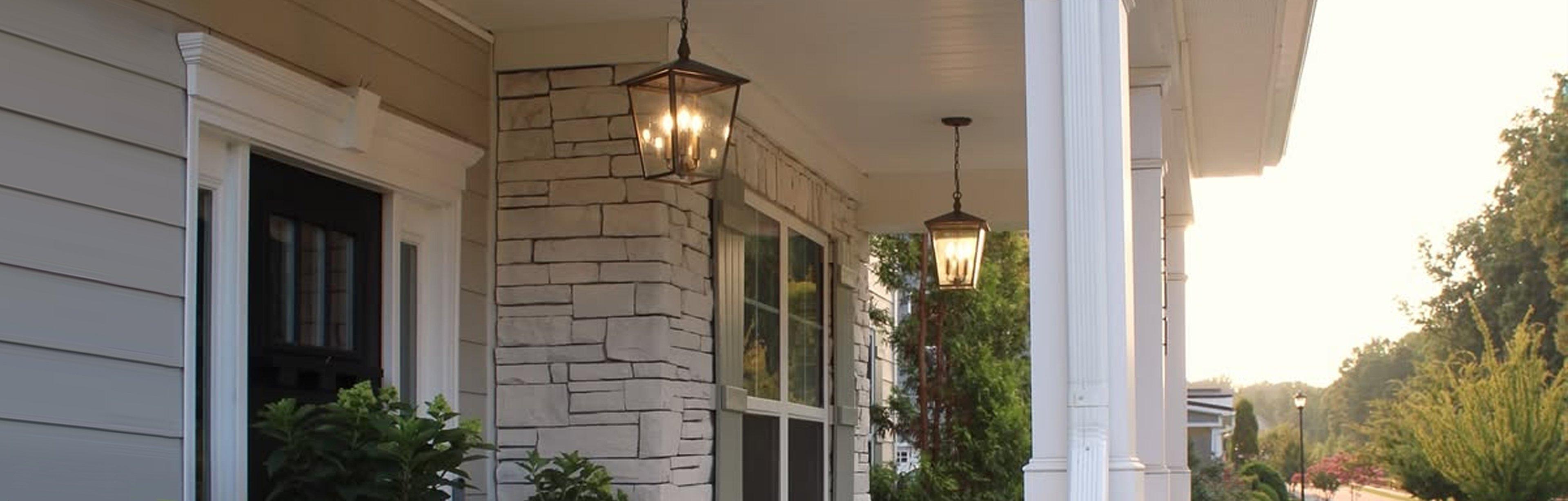 Burnished Bronze Classic Caroline Outdoor Hanging Lantern