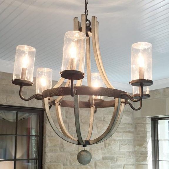 Damp Rated Rustic Outdoor Chandelier