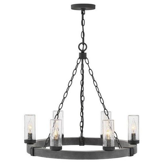 Wet Rated Metal Outdoor Chandelier