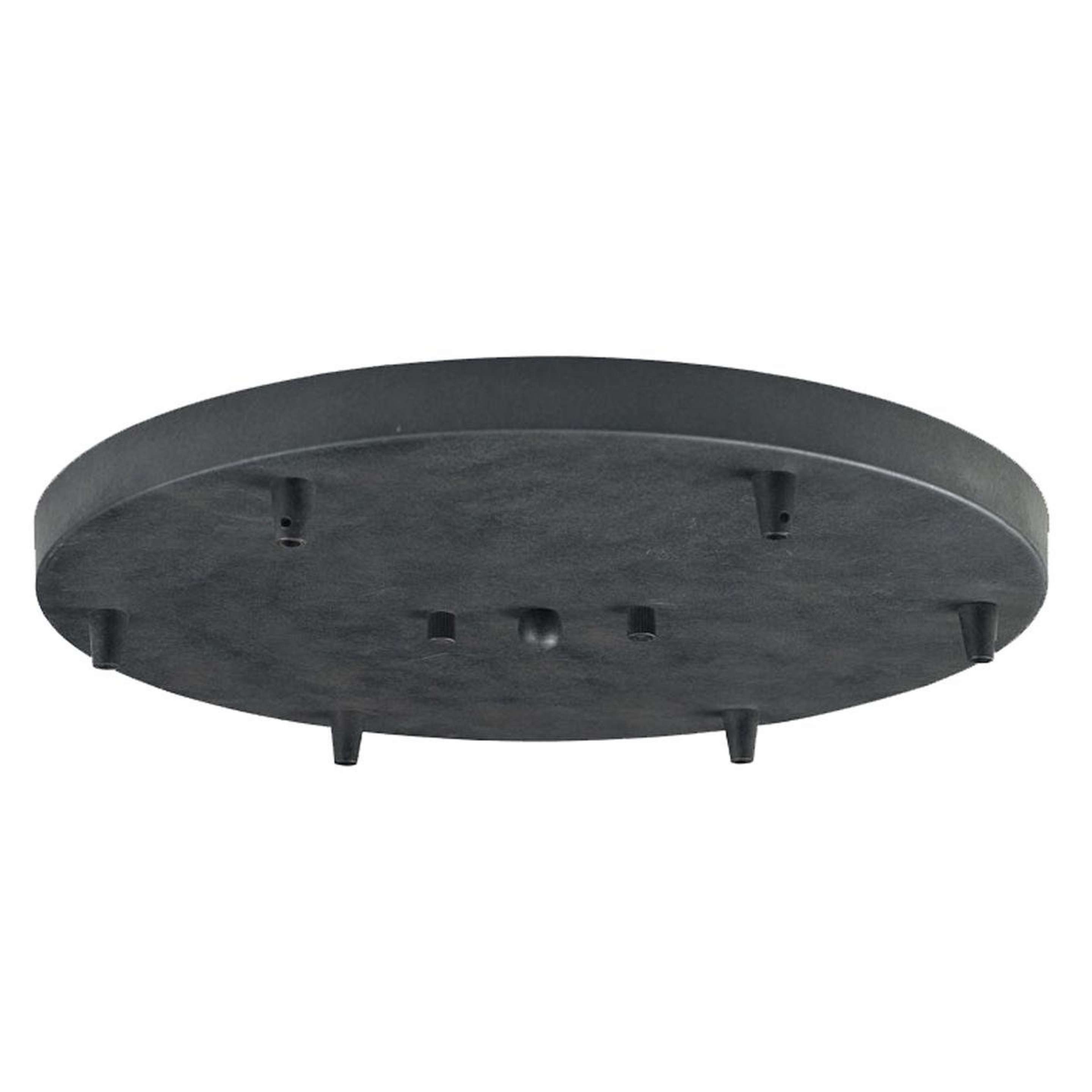 A Round Cluster Pendant Adapter - 6 Light with Dappled Black color