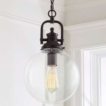 for Clear Glass Globe Industrial Pendant
