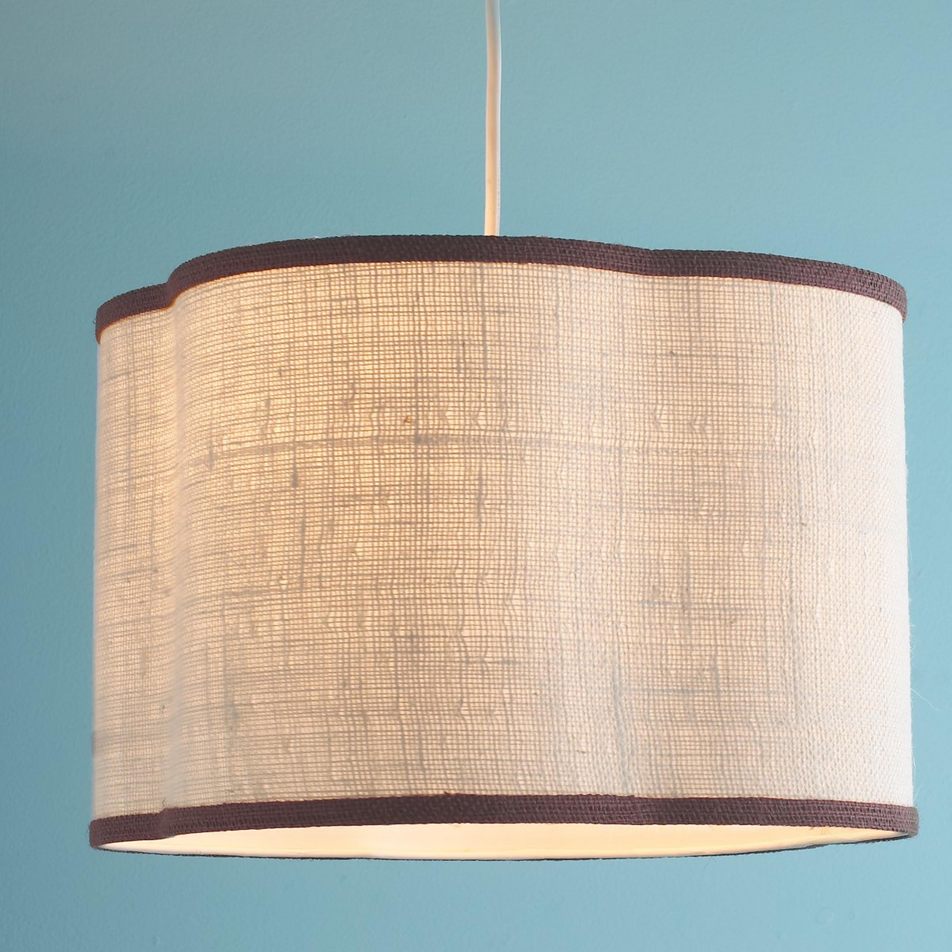 A 16 inch Quatrefoil Shade Pendant with undefined color