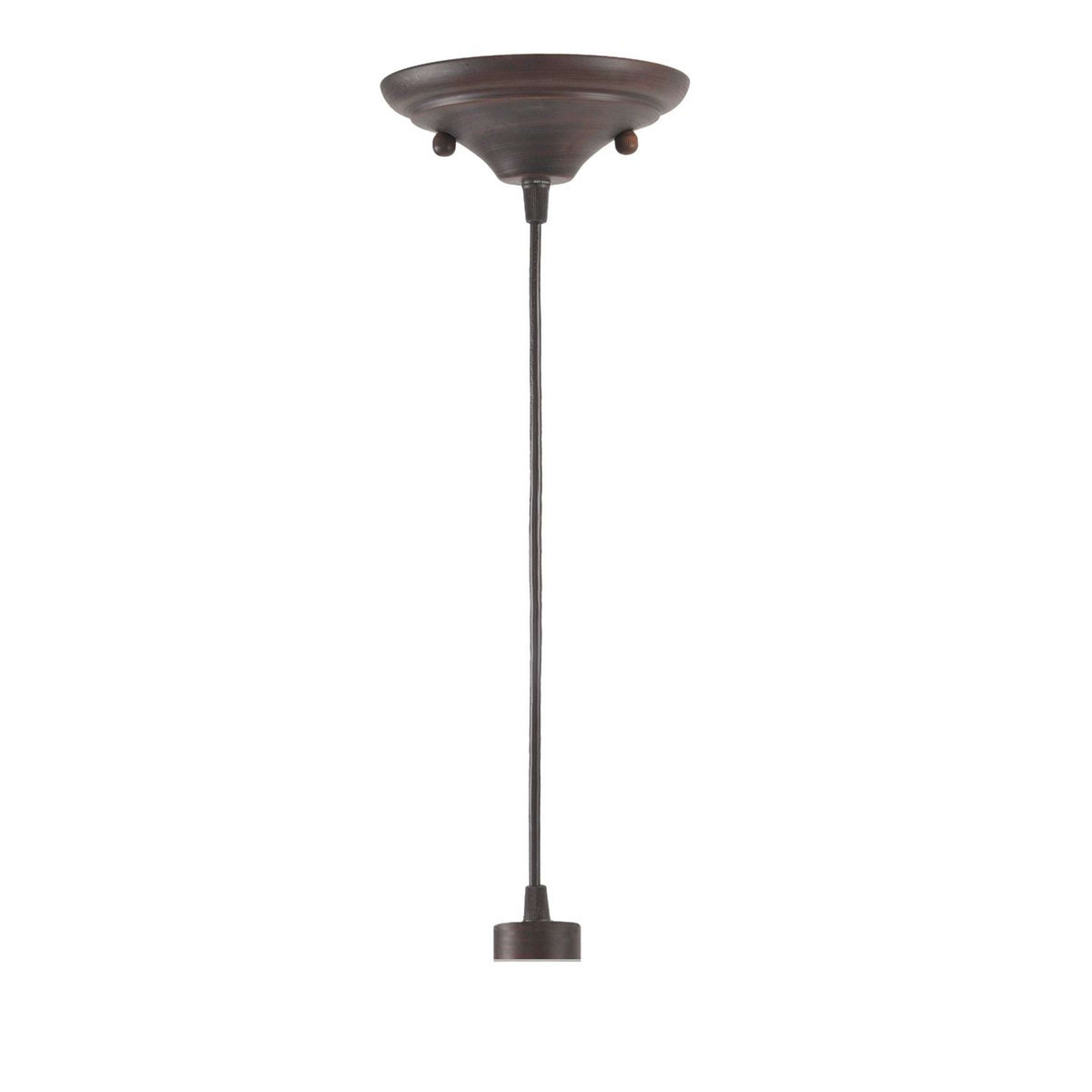 A Single Pendant Hardware for Drum Shade Pendant with Bronze color