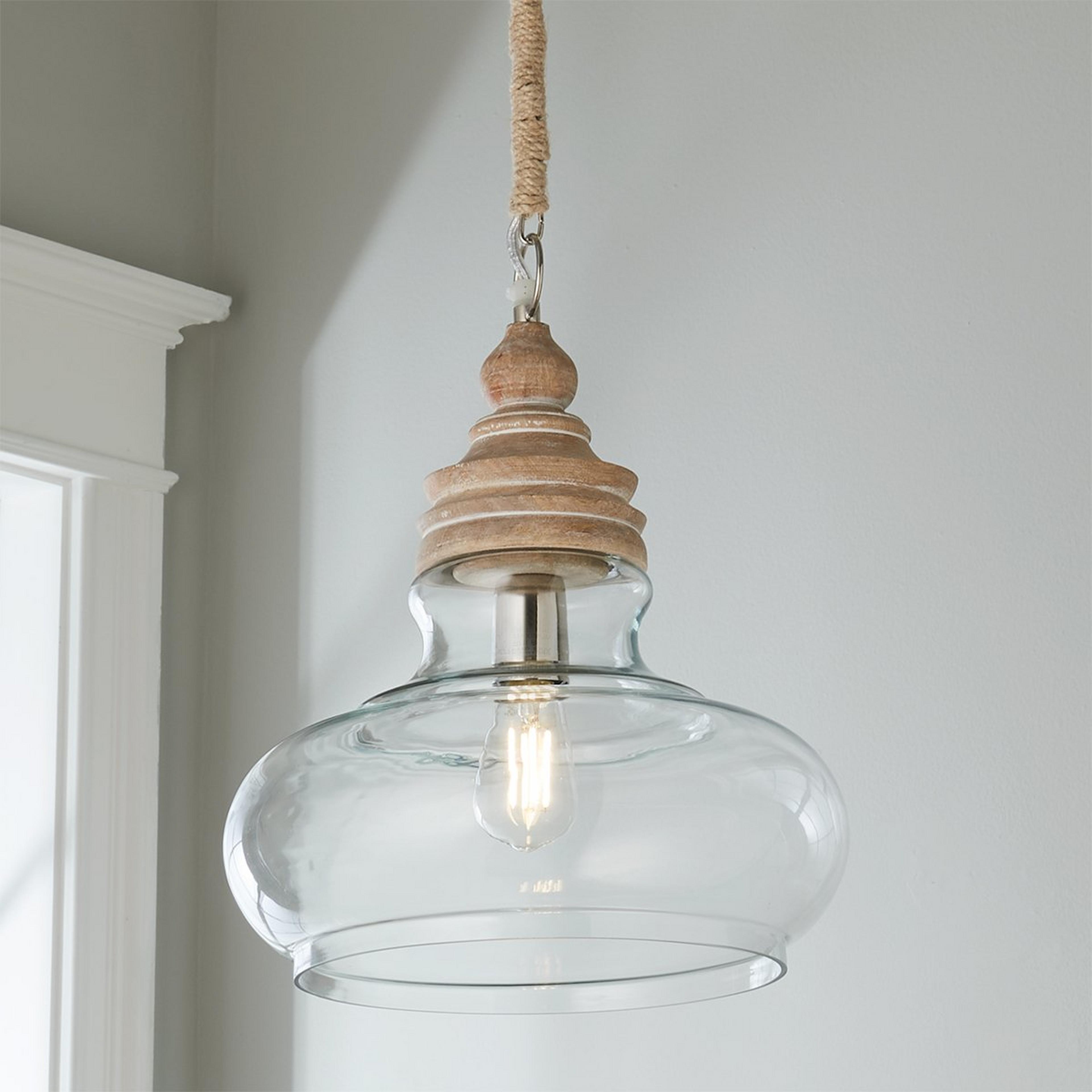 Pickled Wood Pendant