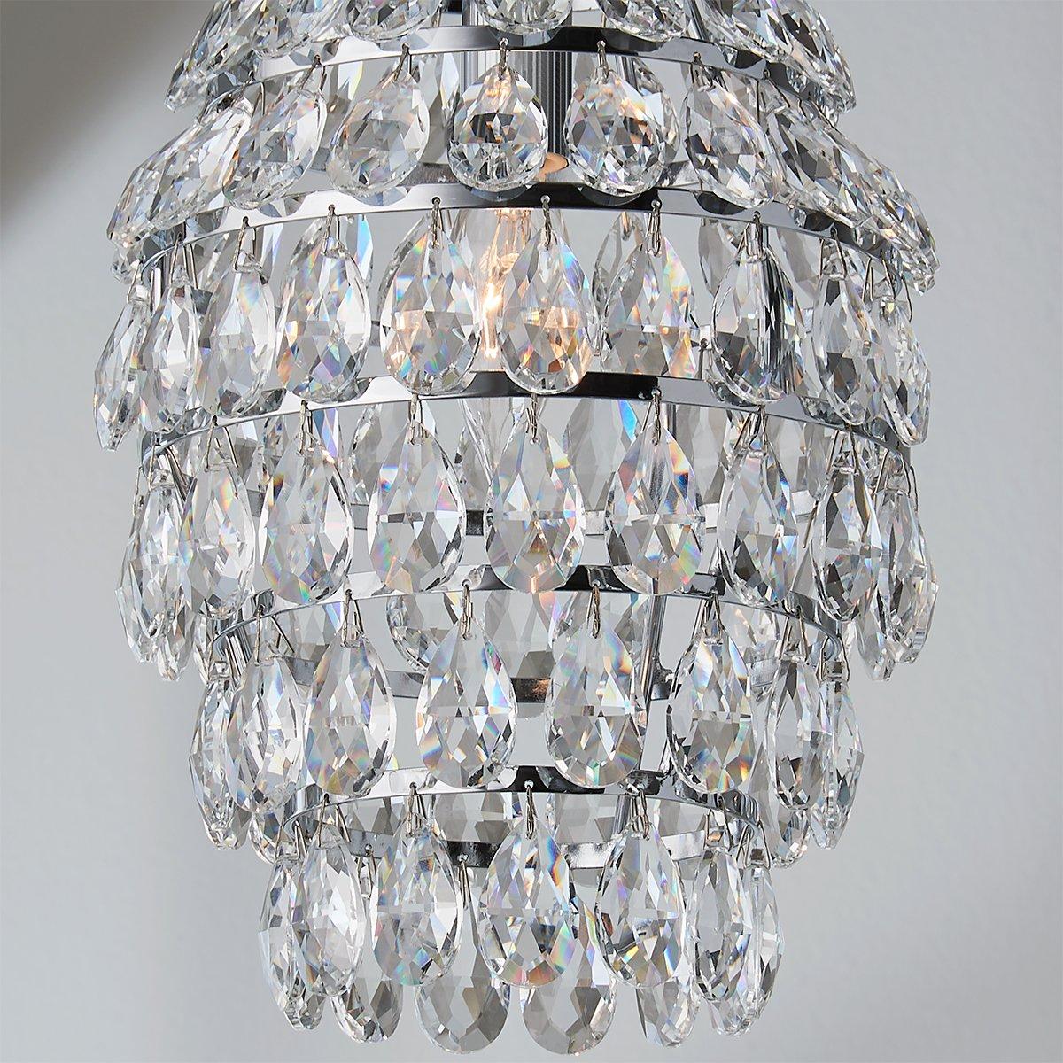 LMQNINE Pendant Lights Modern Chrome Pendant Light Mini Crystal Chandelier 2024 Penda