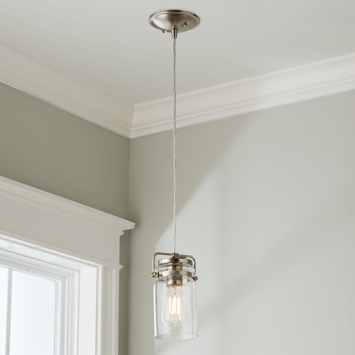 Big Mason Jar Pendant Lamp - Clear Glass