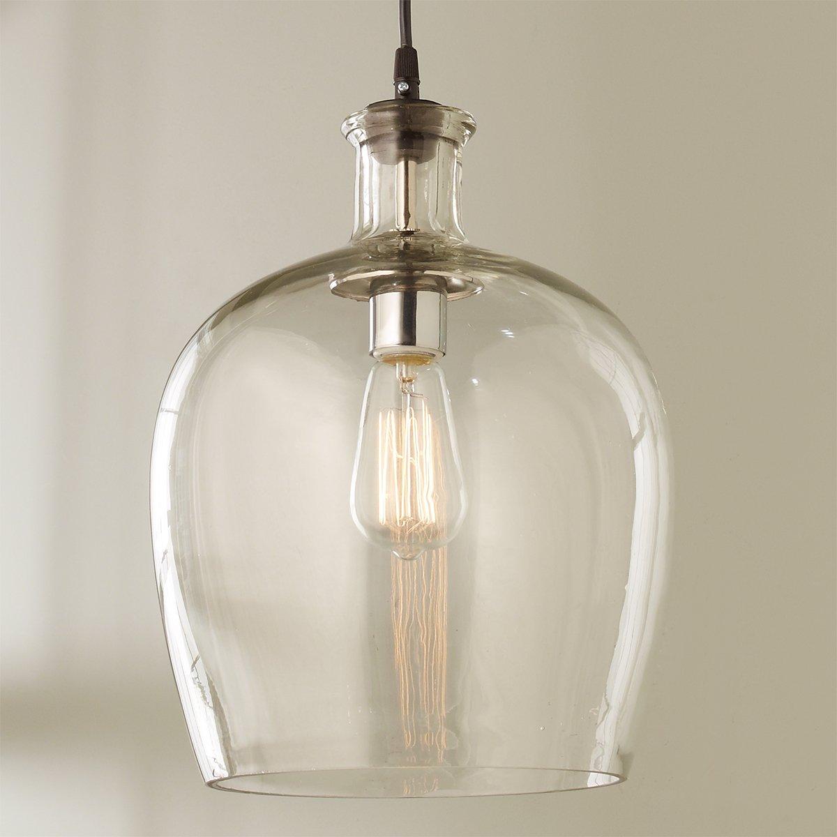 Extra large deals glass pendant light