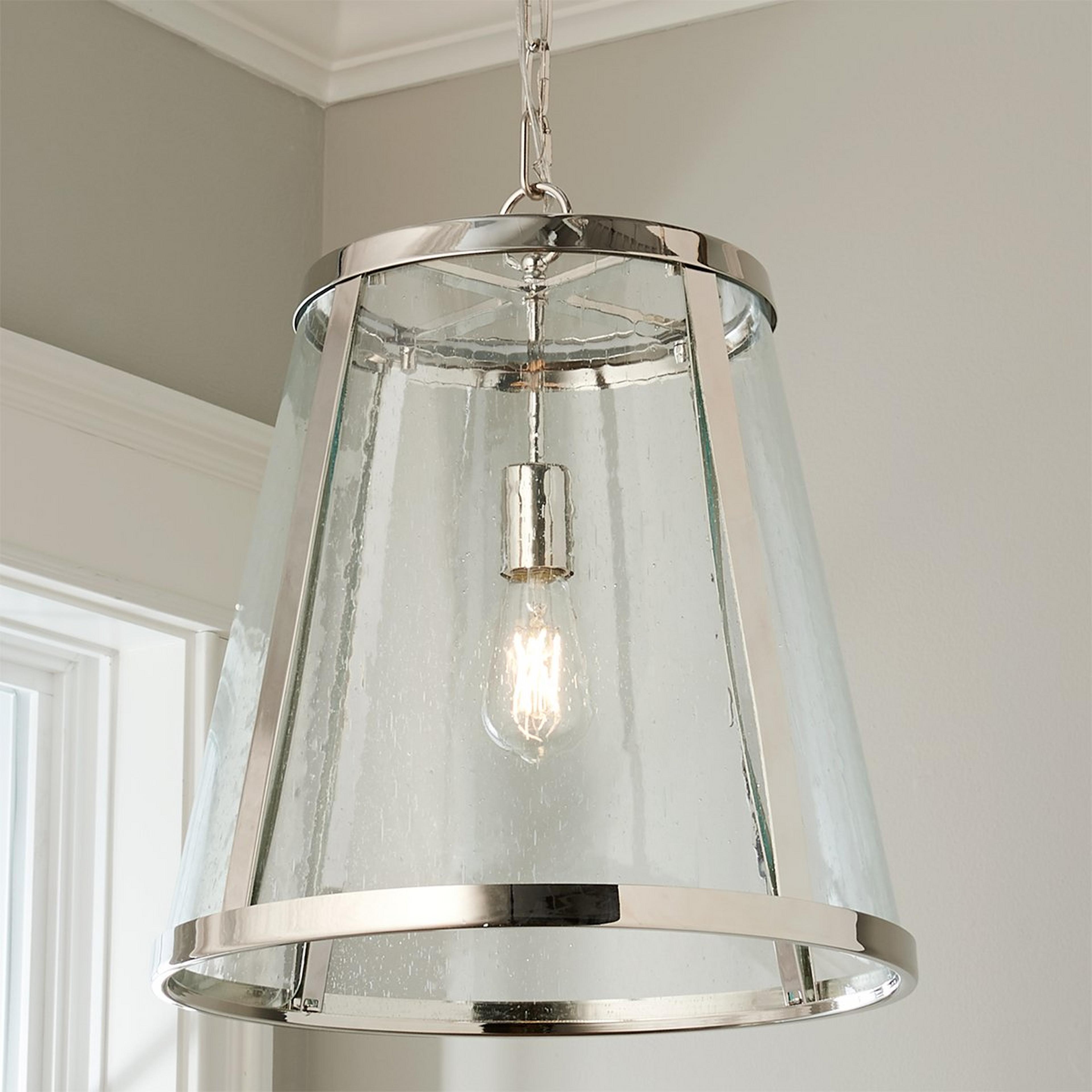Seeded Glass Transitional Pendant - Medium