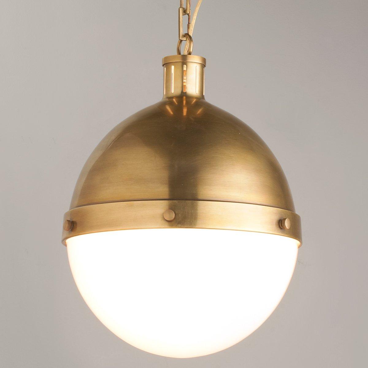Iconic Classic Globe Pendant Large - Chic White Glass
