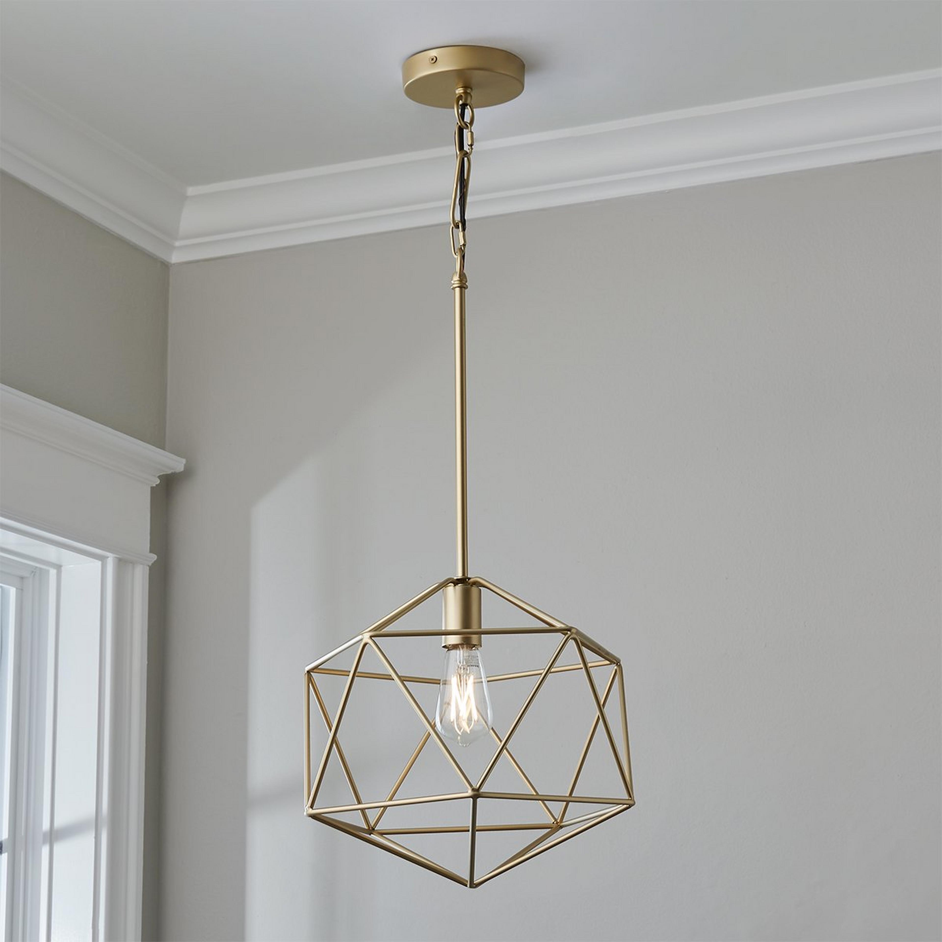 A Young House Love Equilateral Pendant with Gold color