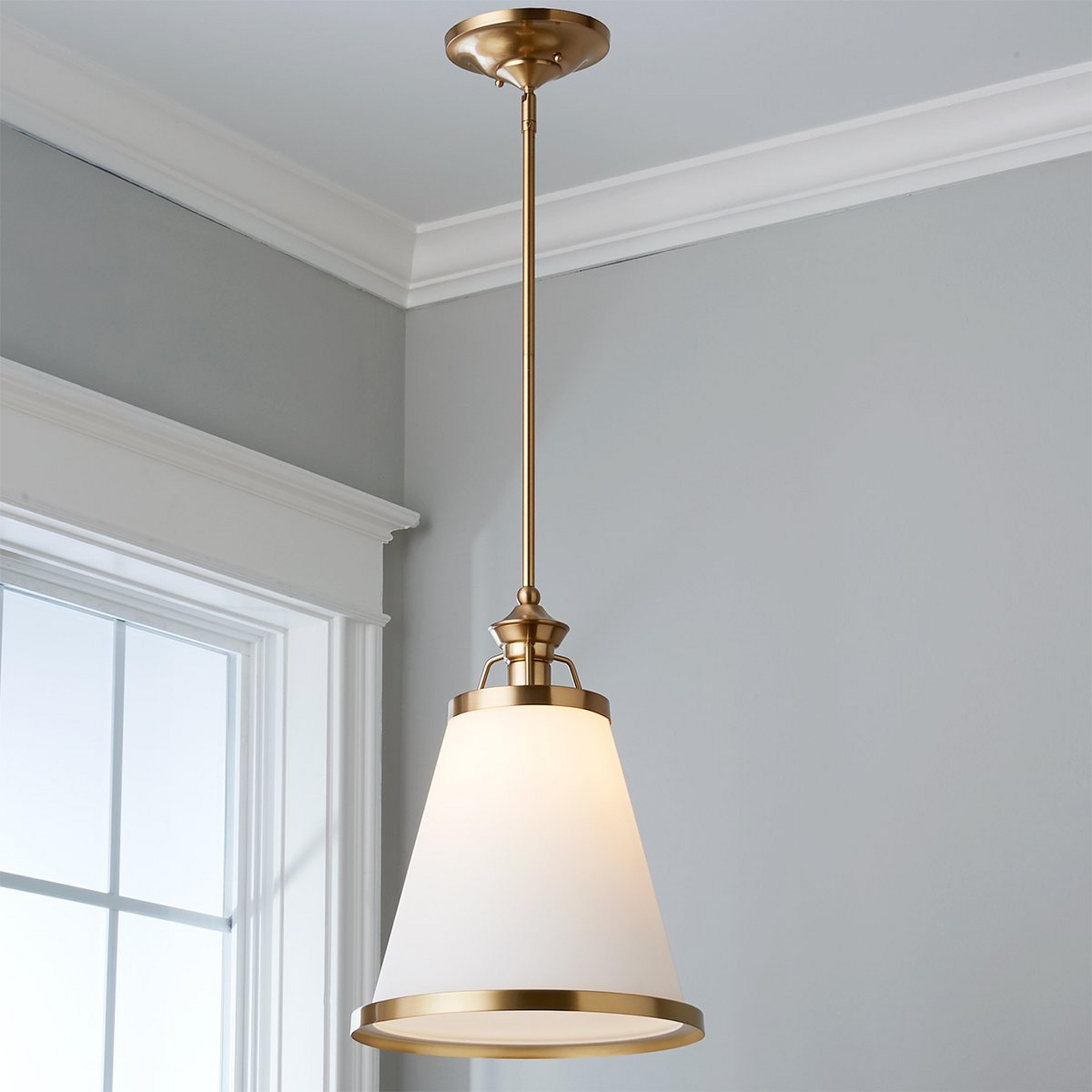 A Timeless Elegance Pendant with Warm Brass color