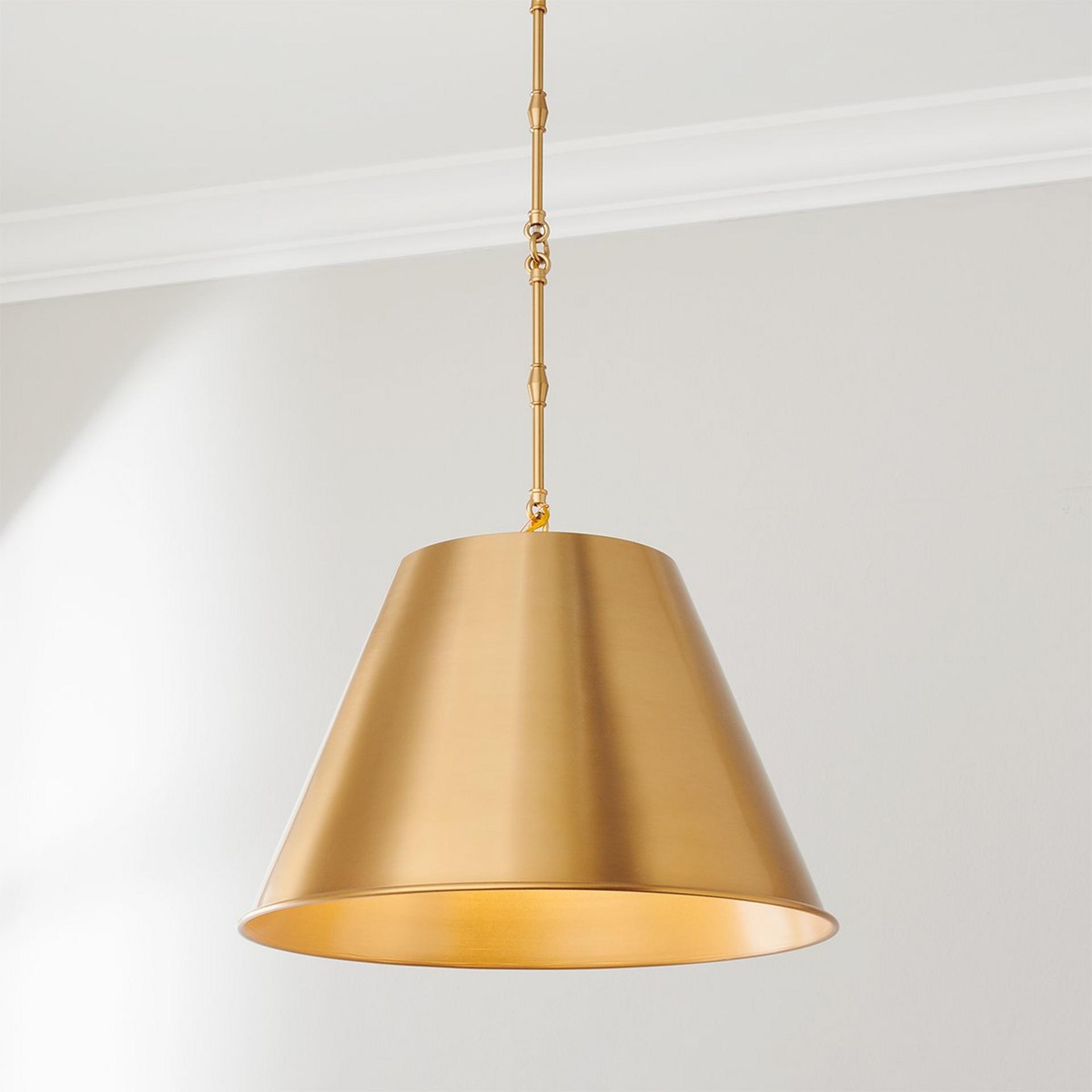 View of Modern Metal Shade Pendant - Large | Shades of Light
