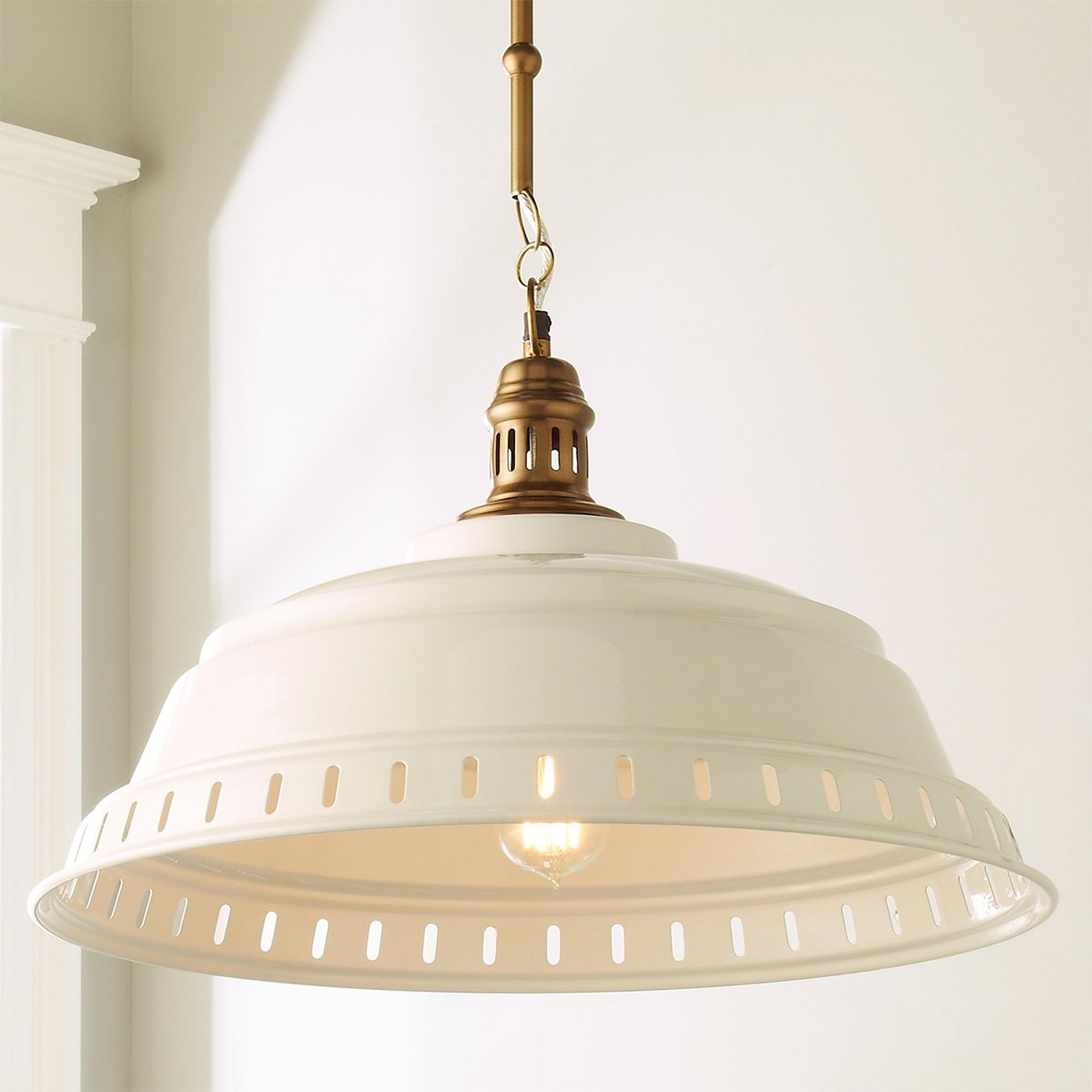 A Contemporary Farmhouse Pendant with White color