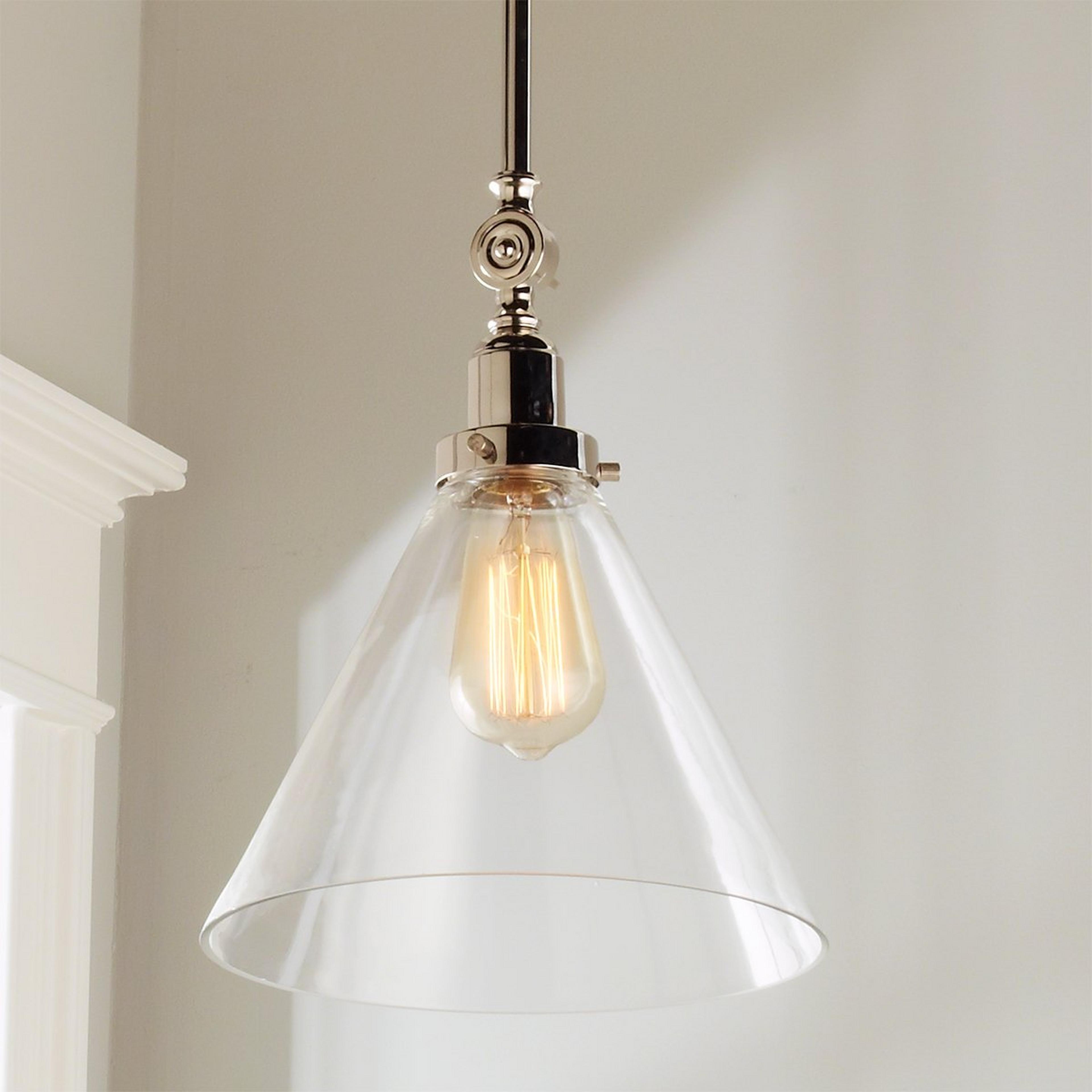 Industrial Triangle Shade Pendant