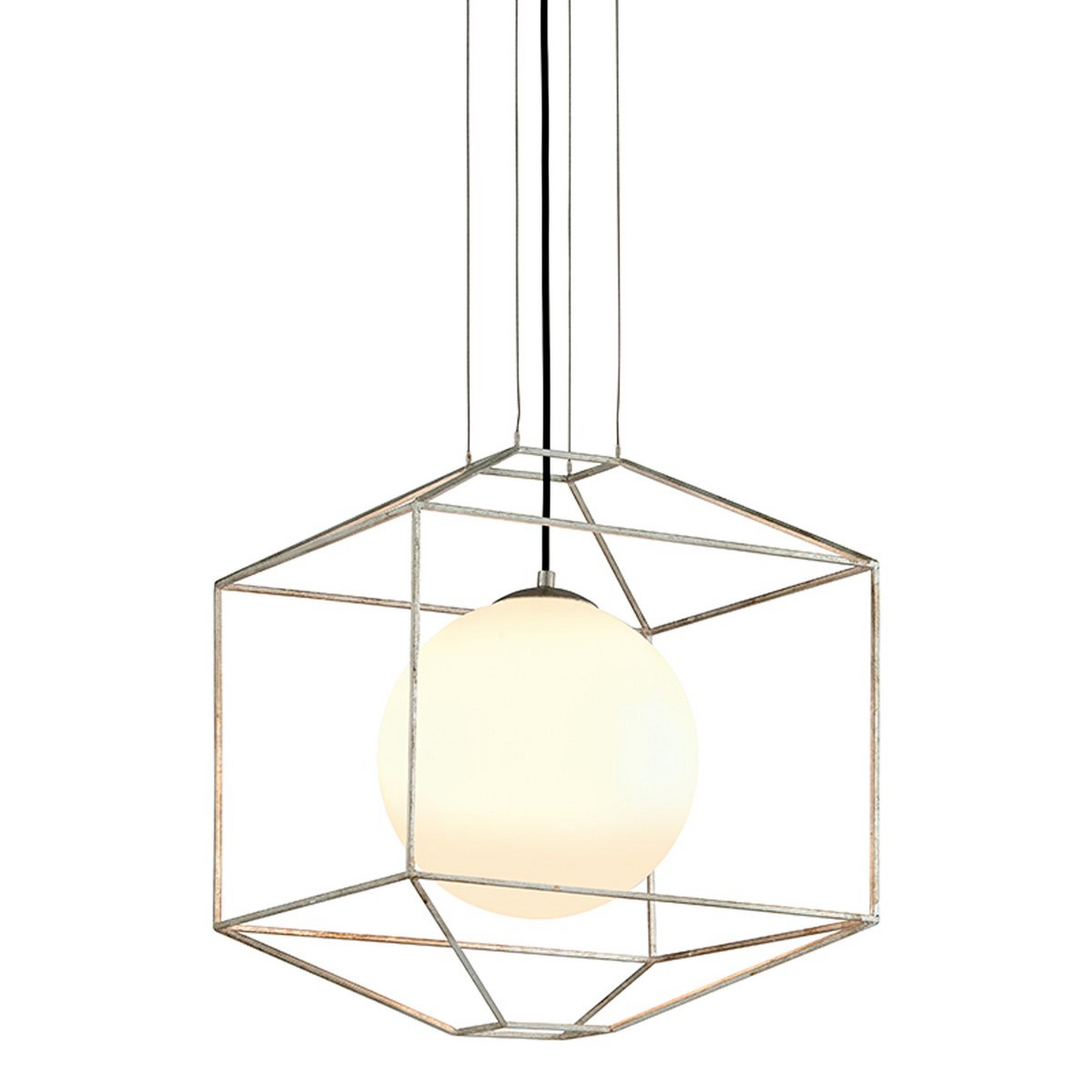 Wire Frame Prism Pendant - Square