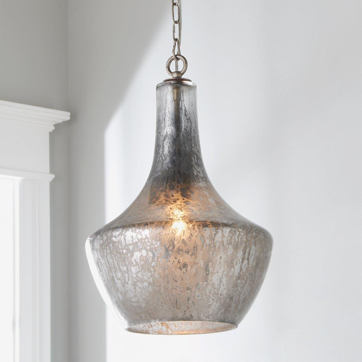 Antique Glass Urn Bell Pendant