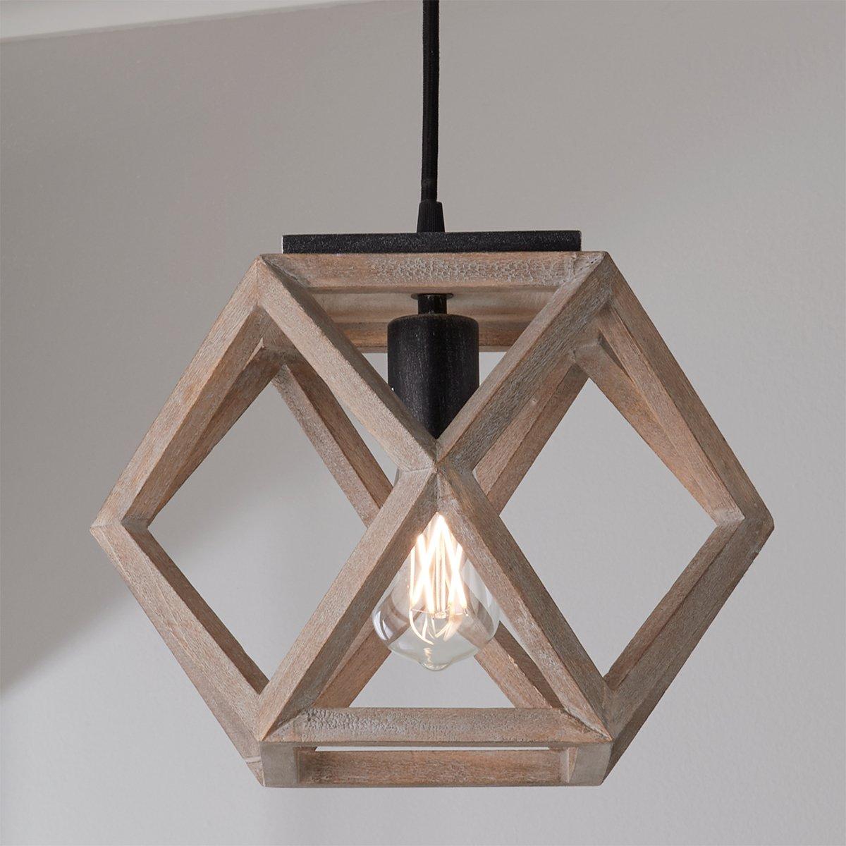 wood pendant light fixture