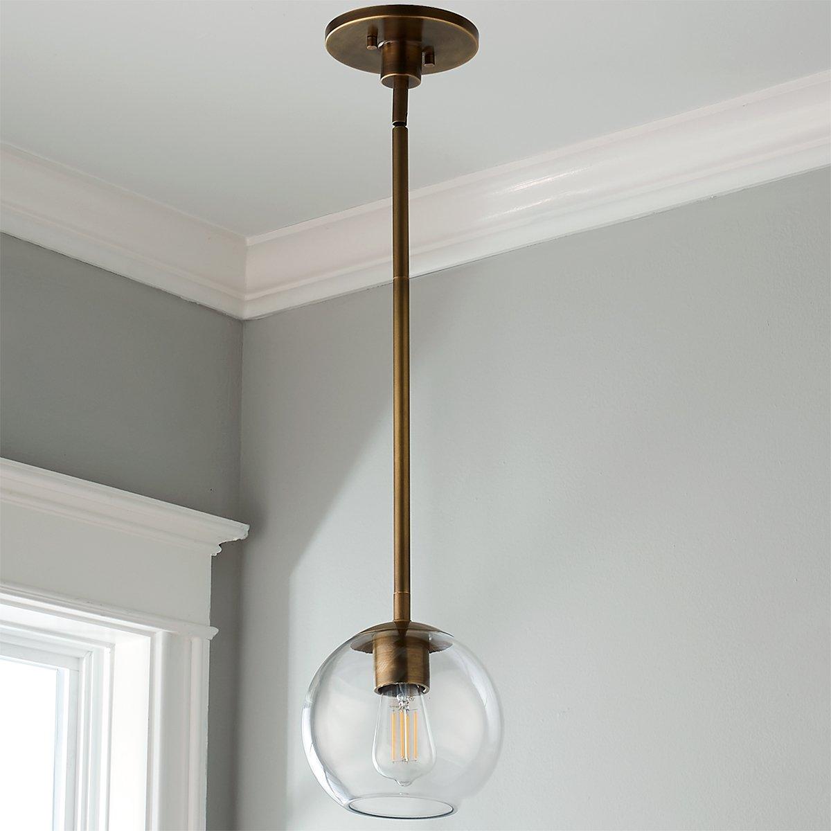 Aged Brass / Glass Banyan Wall Sconce - 1 Light