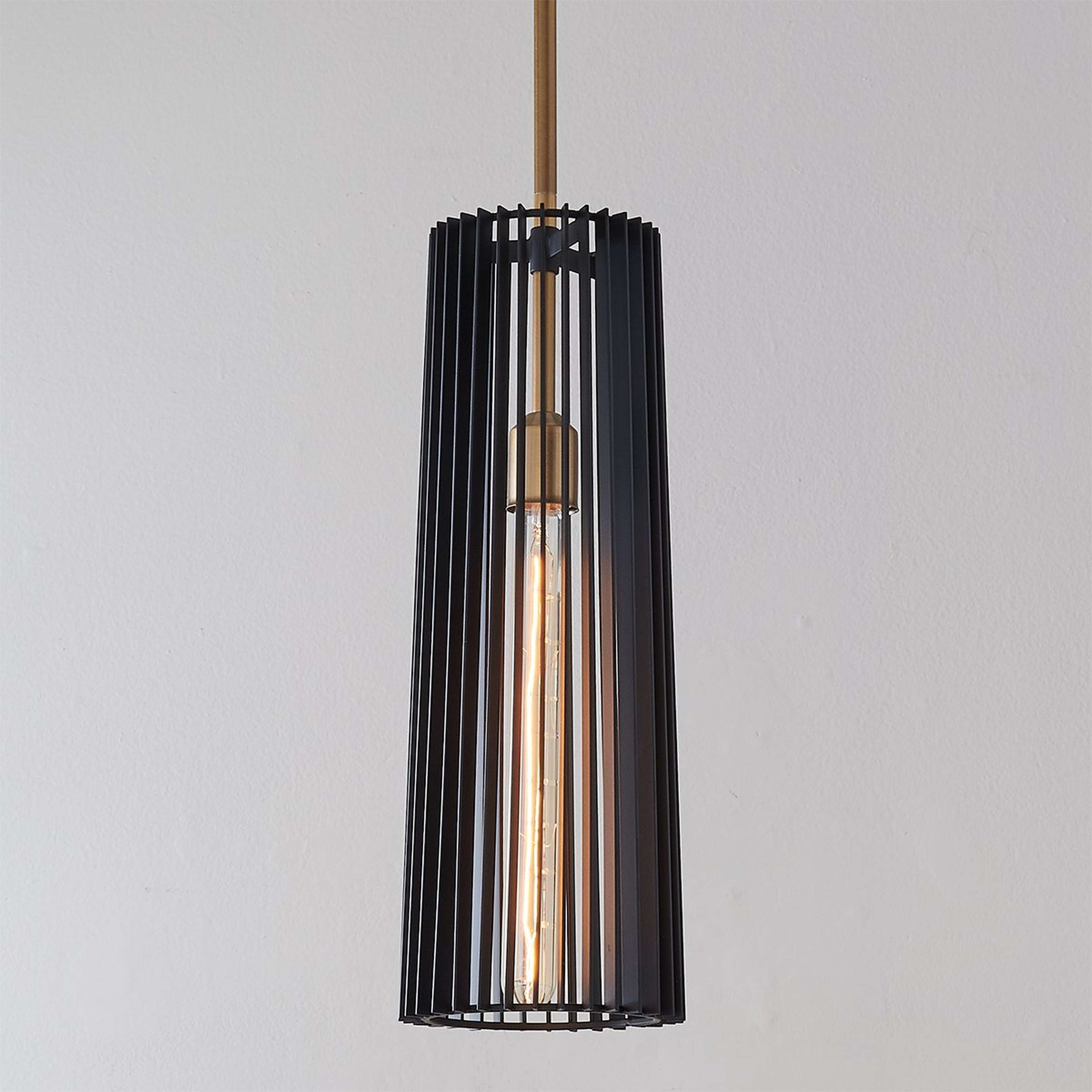 A Concertina Pendant with Brass / Black color