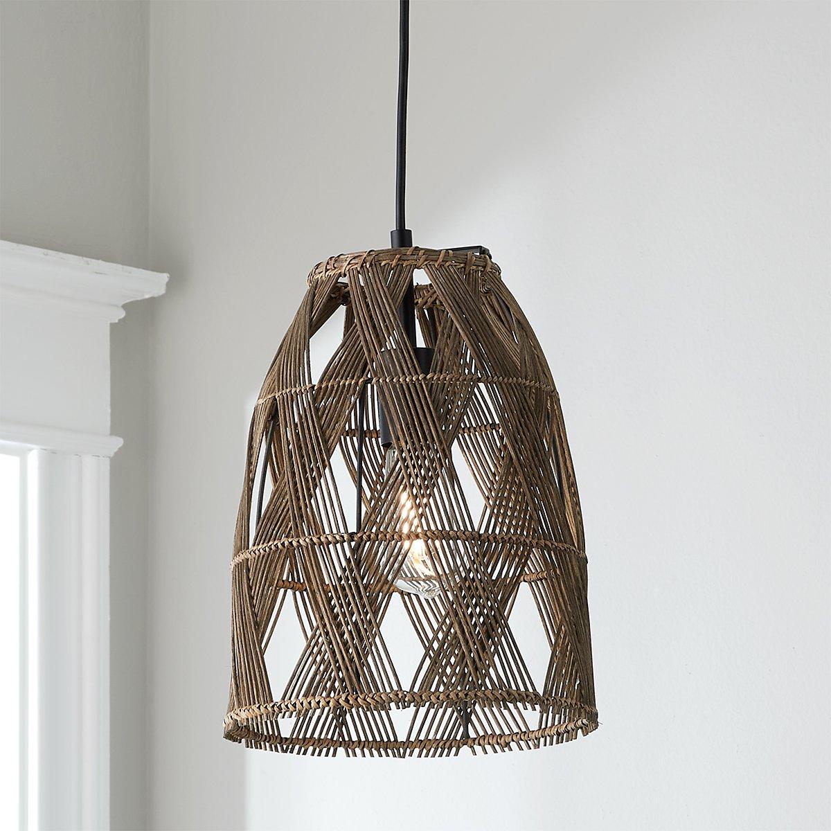 Young House Love Wicker Bell Pendant