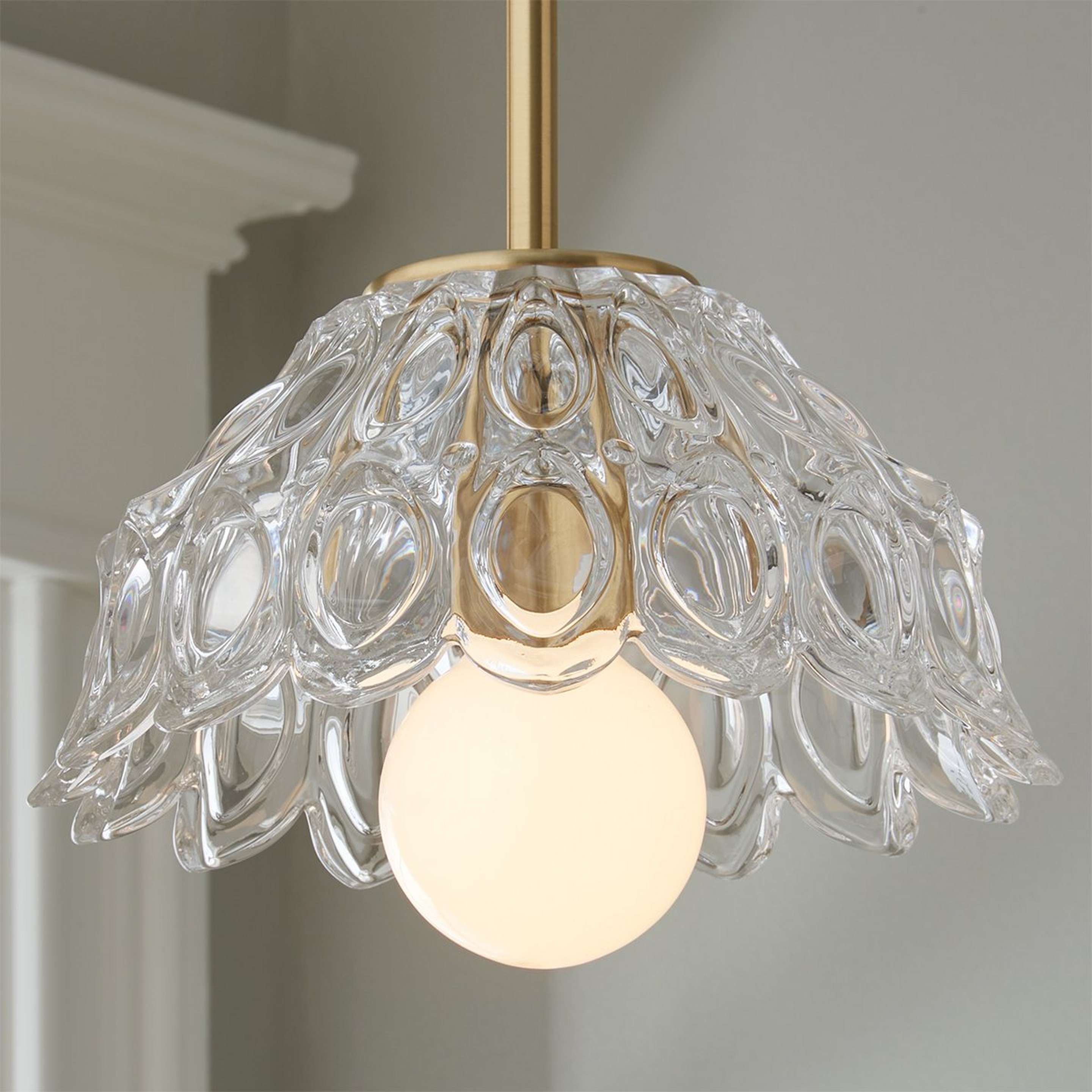 A Anita Pendant with Brass / Clear color