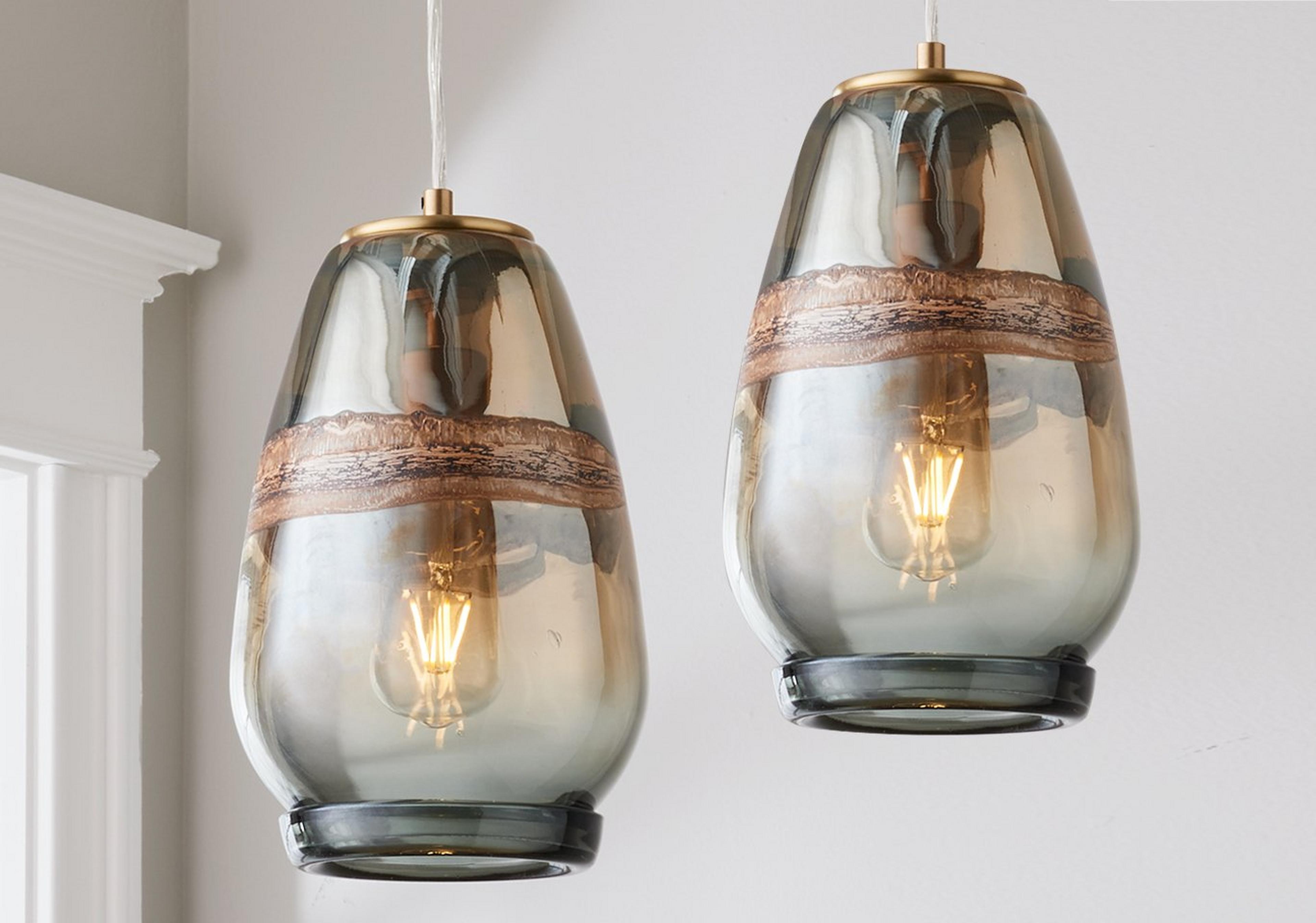 Seismic Art Glass Pendants