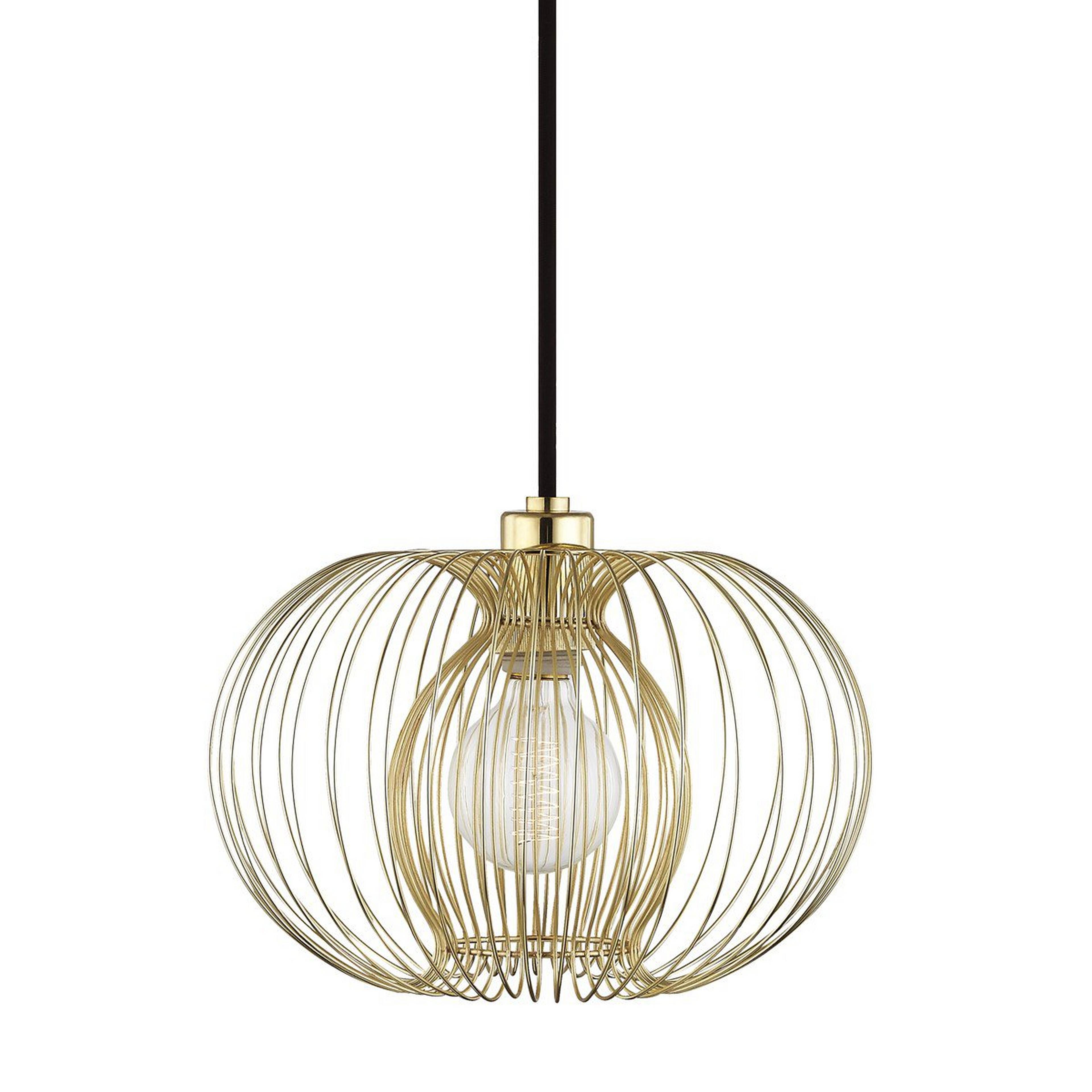 A Zanie Pendant - Small with Polished Brass color