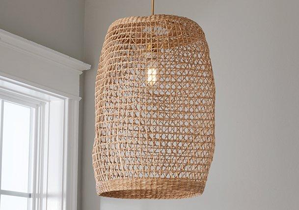 Young House Love Rattan and Wicker Lighting