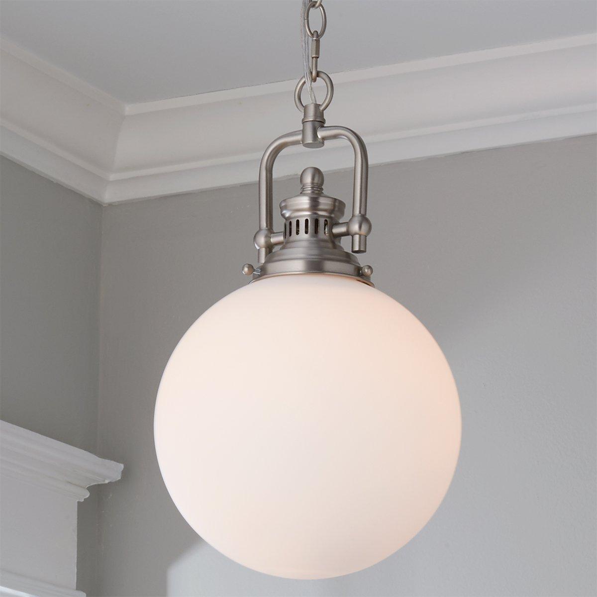 Rounded Opal Utility Light - Industrial Light Fixture - Lighting factory for Ceiling - Opal Glass - Model No. 7256