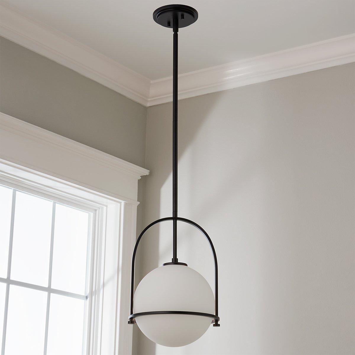 Industrial Banded Globe Pendant - Large | Shades of Light