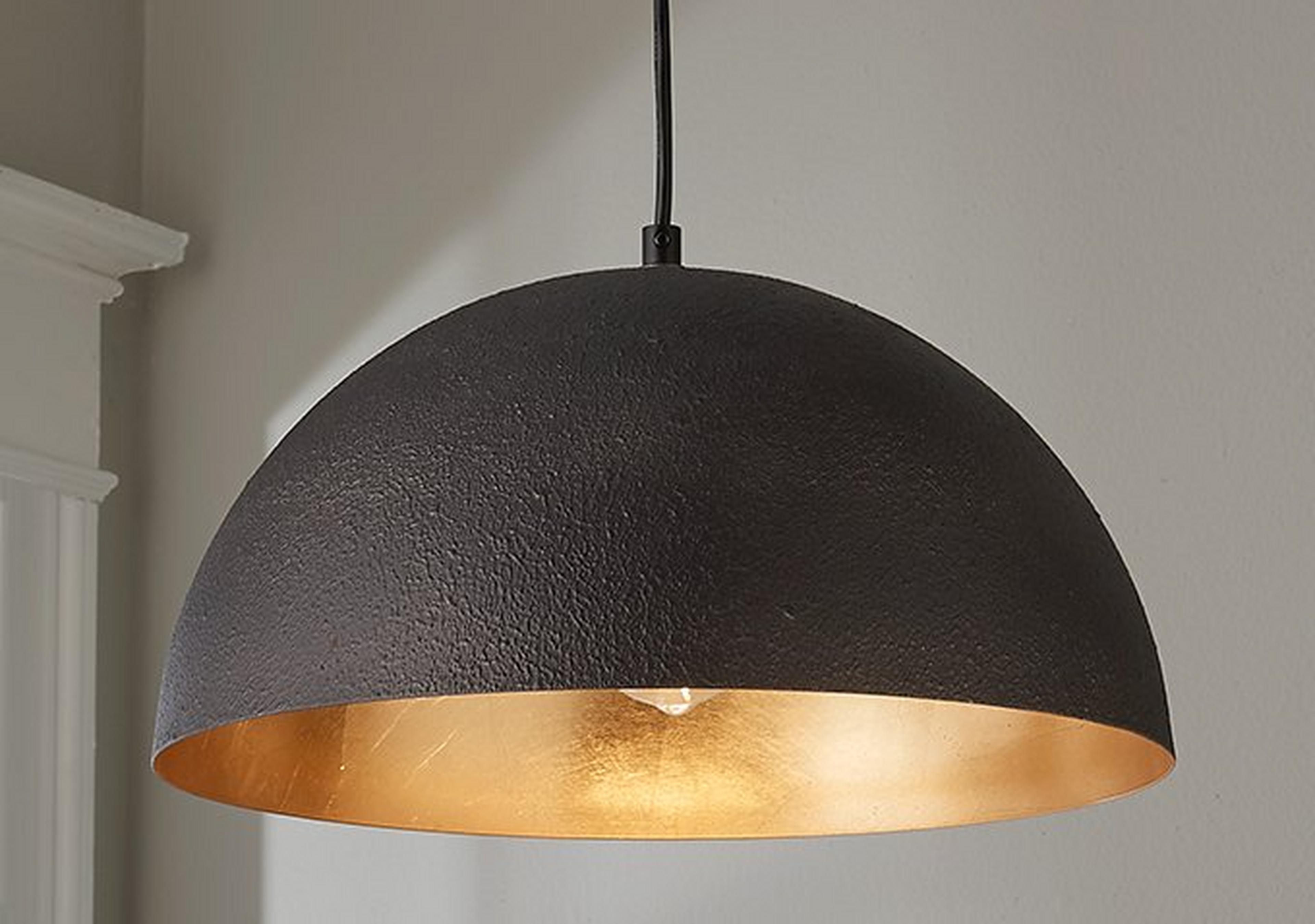 Small Gunmetal Verve Shell Pendant