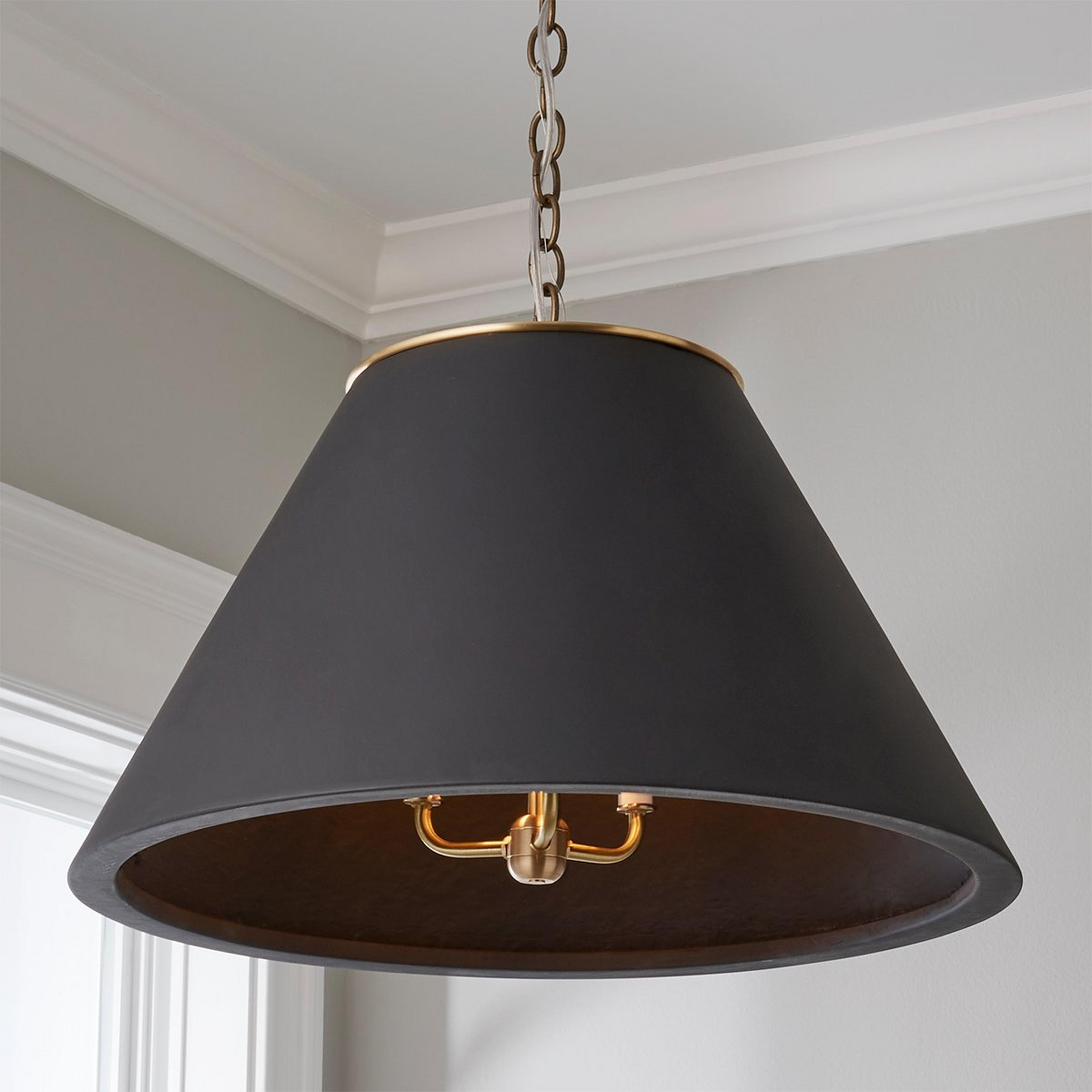 A Julien Lantern with Brass / Black  color