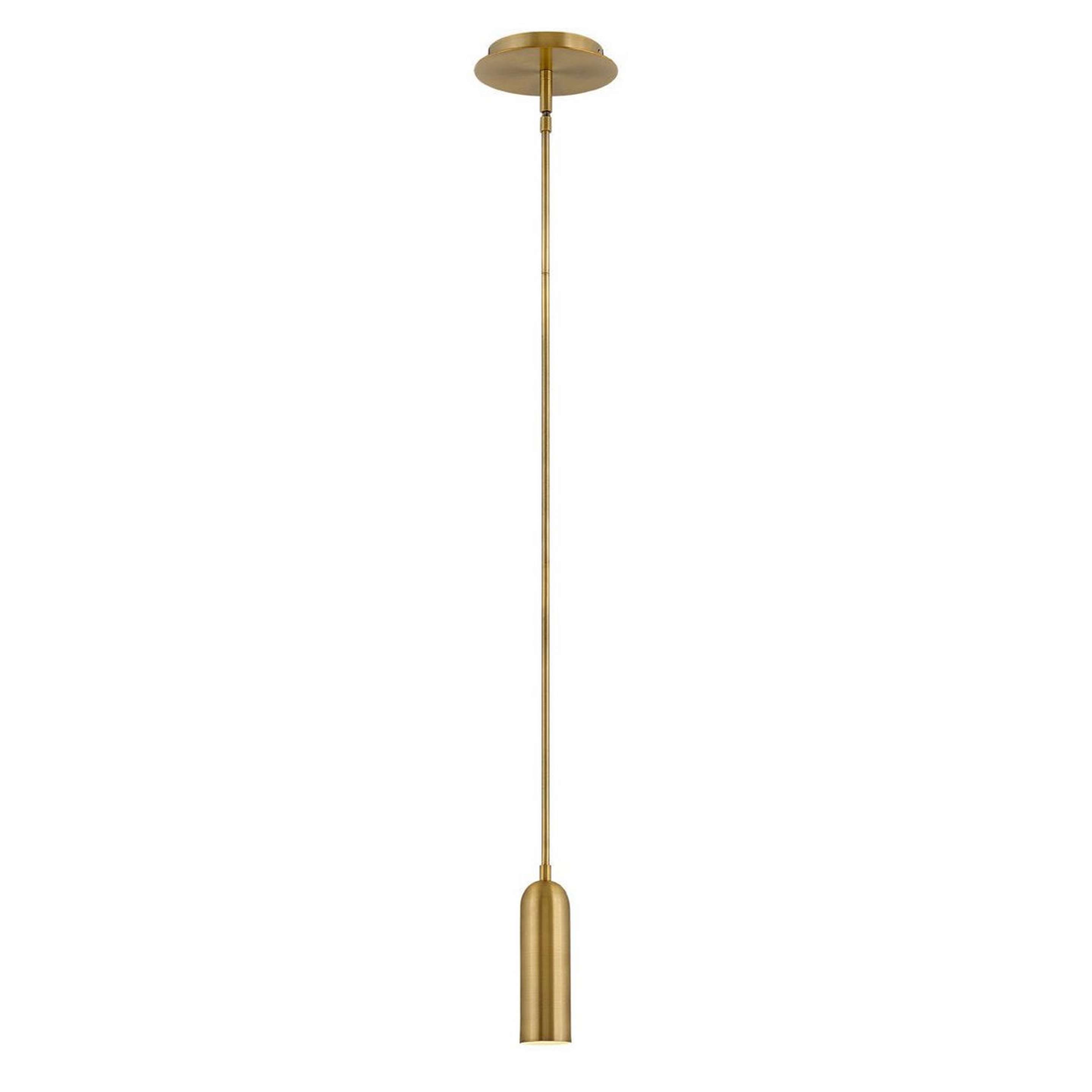 A Slim Spotlight LED Pendant with Antique Brass color