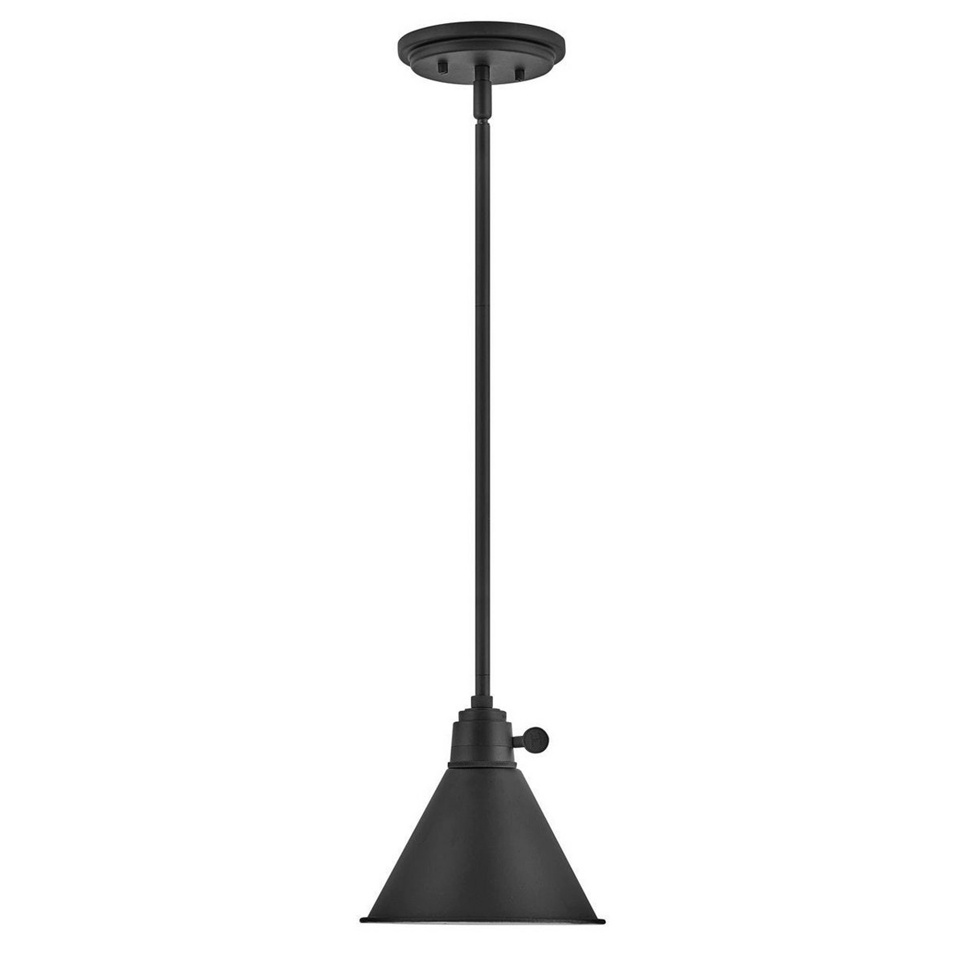 A Cyrus Pendant - Metal Shade with Black color