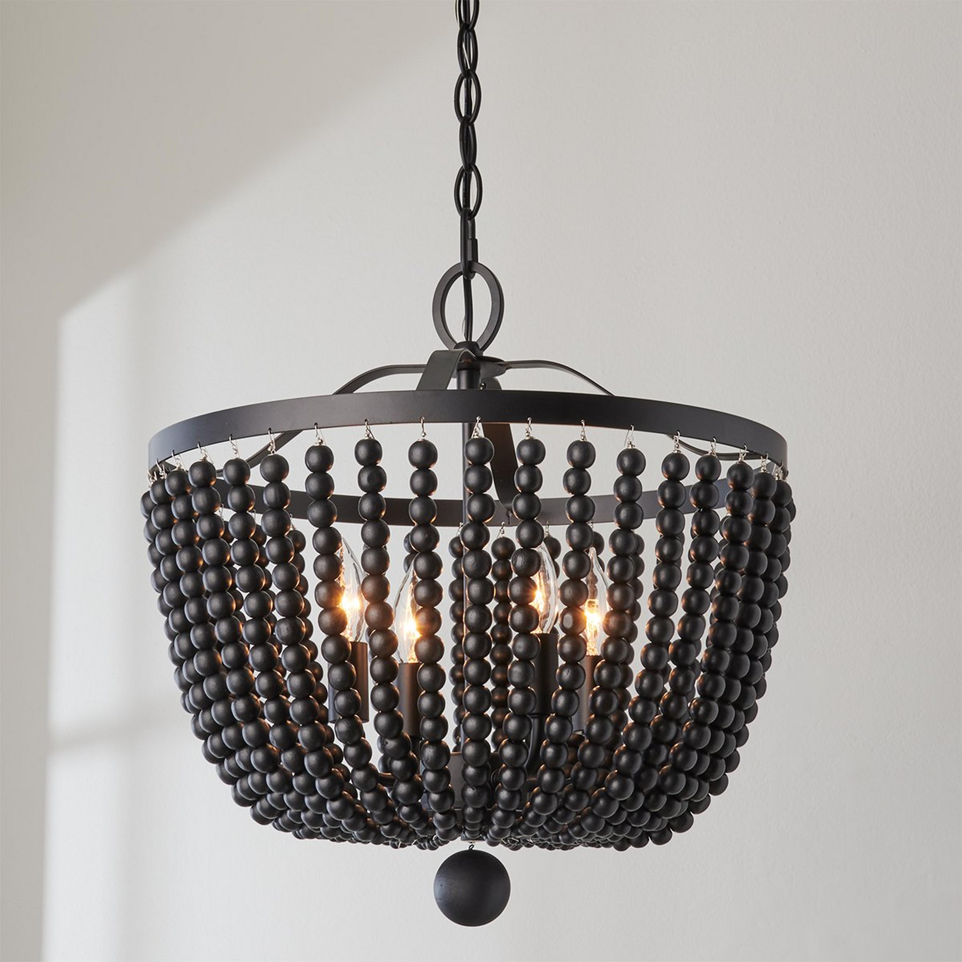 A Sophisticated Sophie Convertible Pendant - Boho with Black / Black Beads color