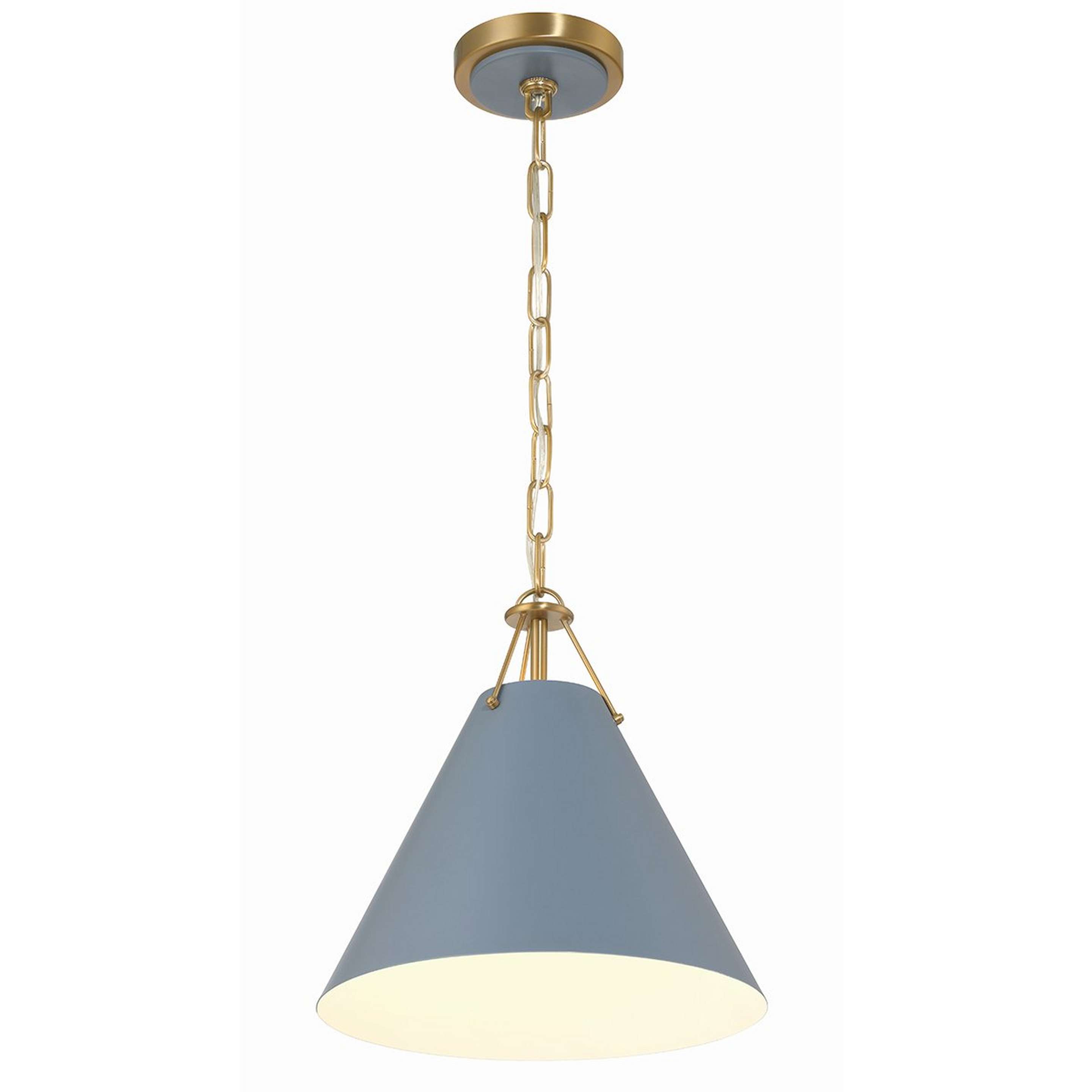A Leoda Pendant - Small with Gold / Blue color