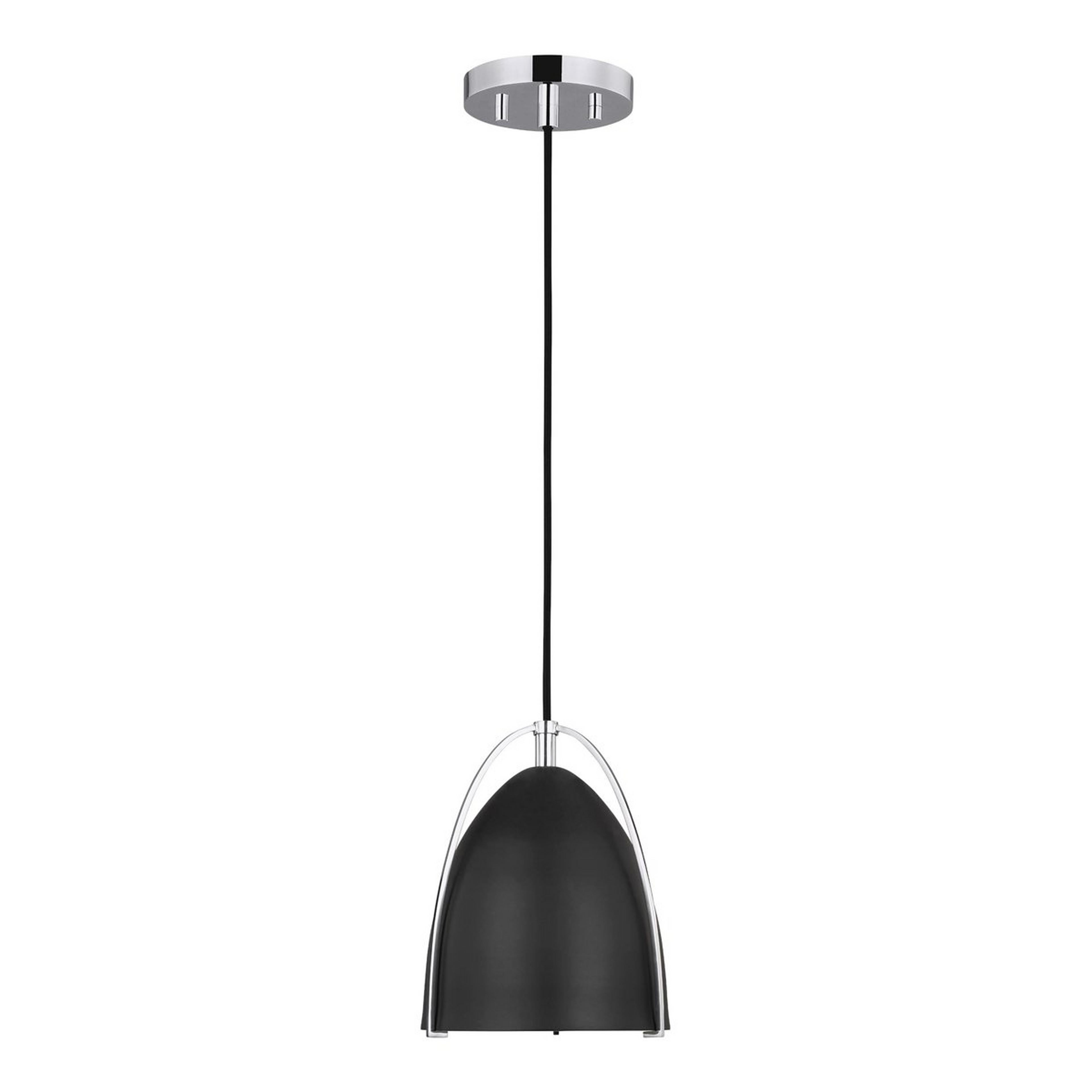 A Bentlee Pendant - Small with Chrome / Black color