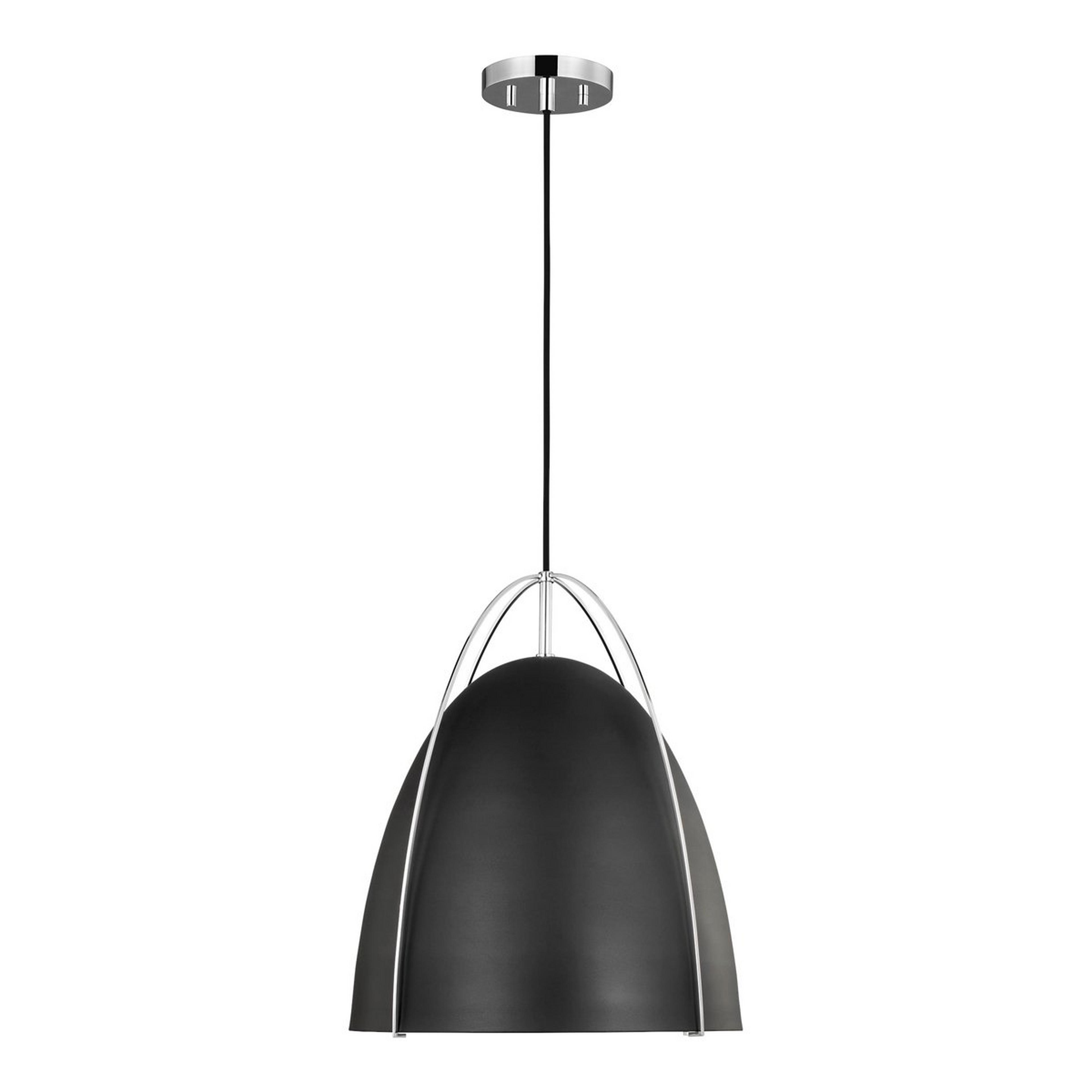 A Bentlee Pendant - Large with Chrome / Black color