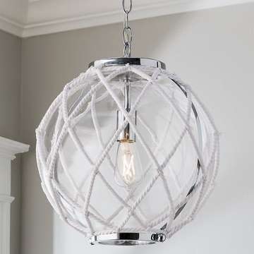 for White Rope Globe Pendant