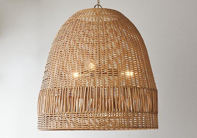 Rattan & Natural Fiber Chandeliers