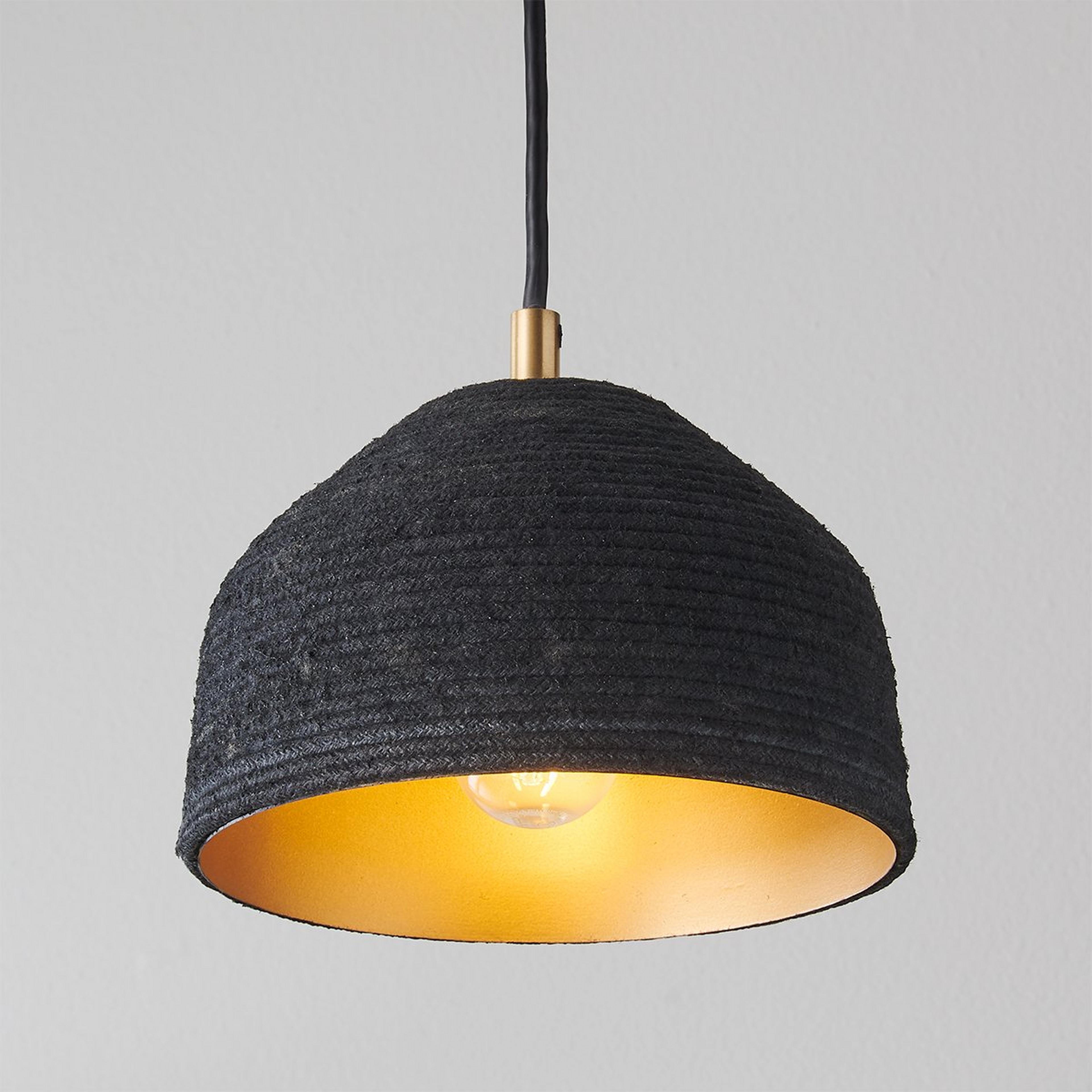 A Leona Pendant with Black / Gold / Brass color