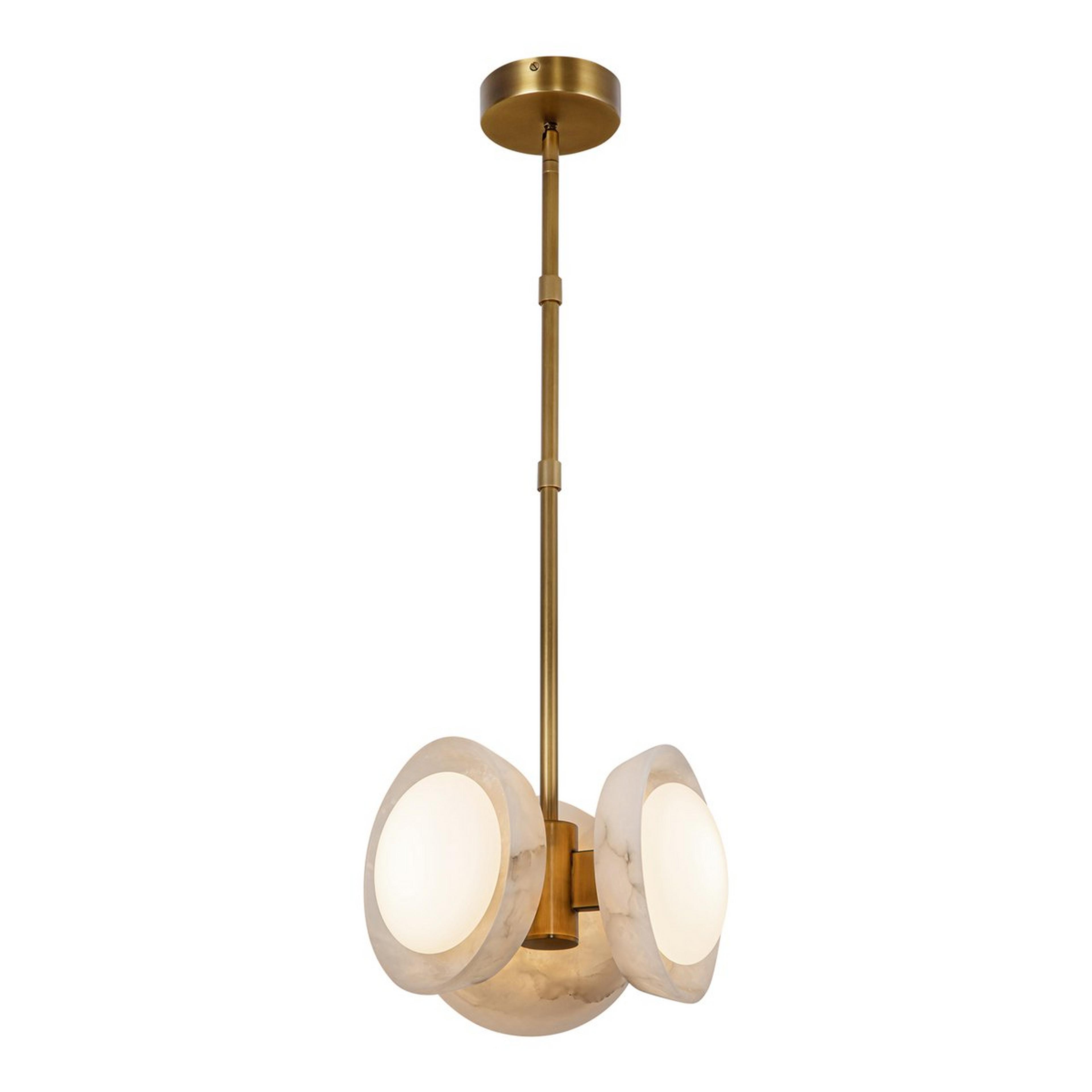 A Helenka LED Pendant - Alabaster Shades with undefined color