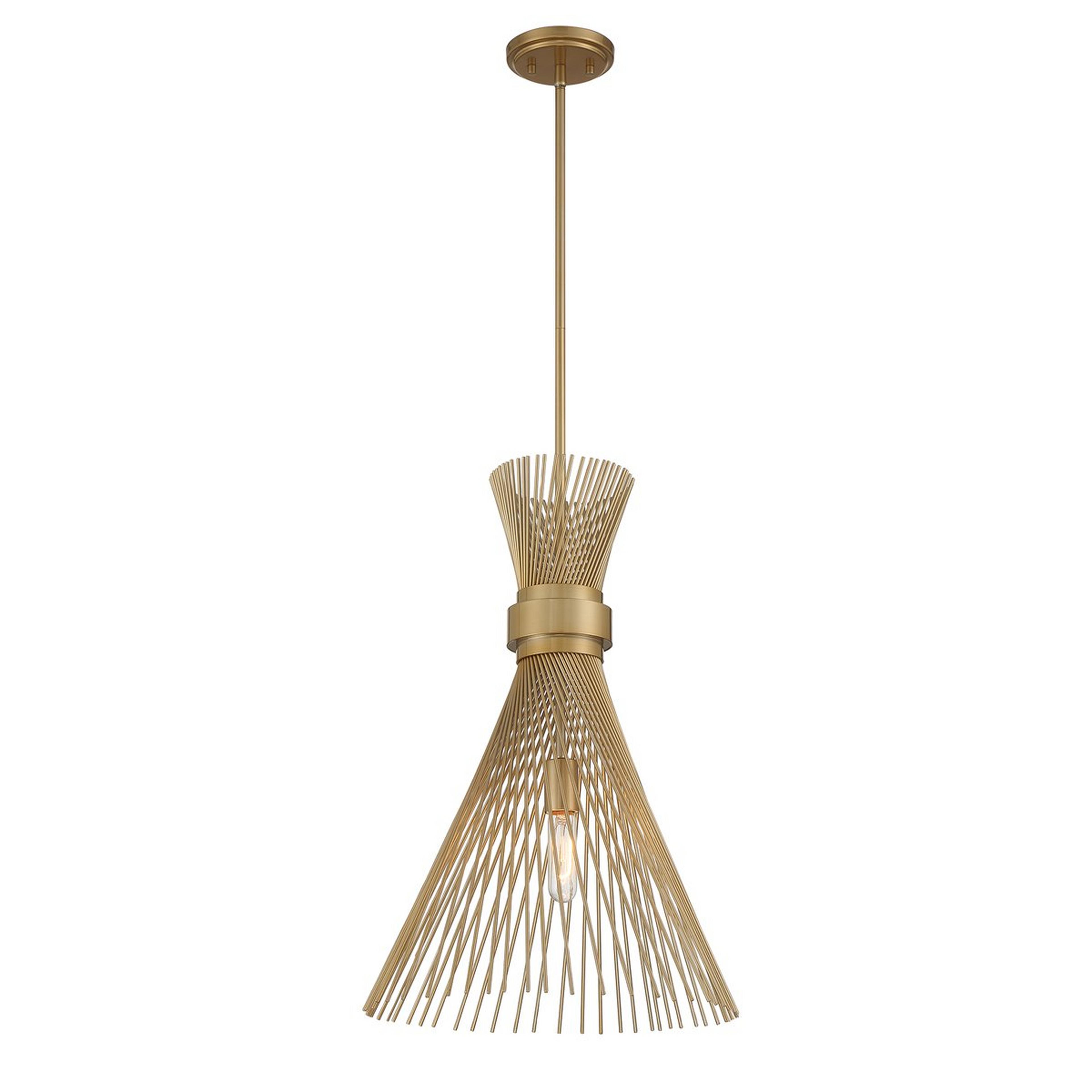 A Dakarai Pendant with Burnished Brass color