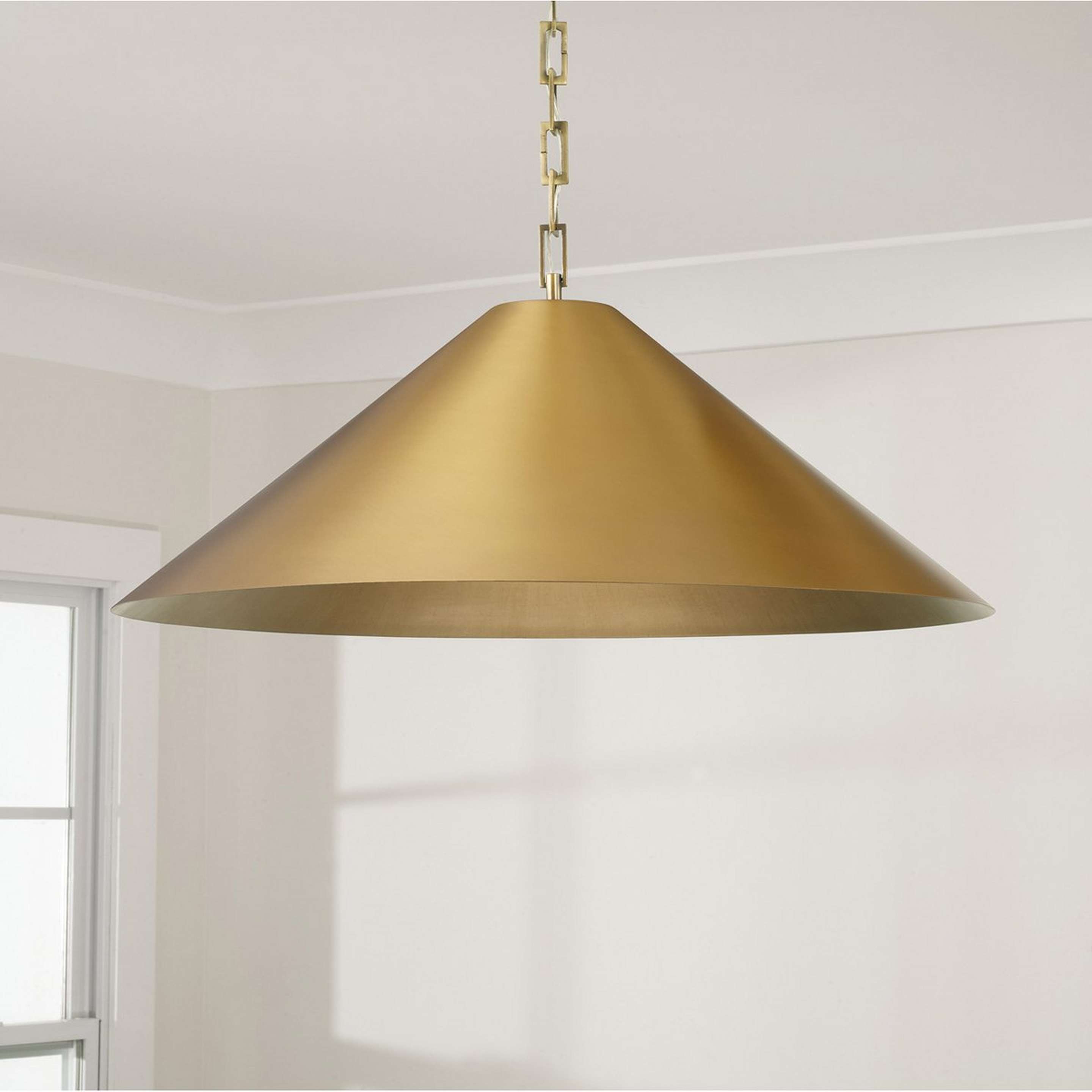 A Wickham Pendant - Large with Brass color