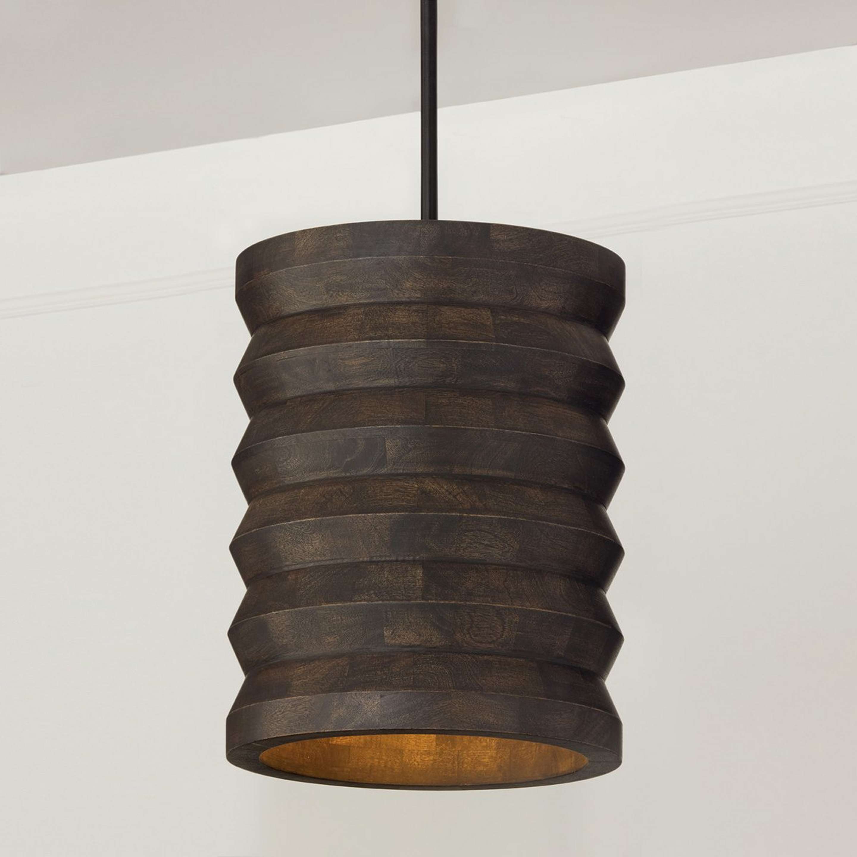 A Harvinder Pendant with Black / Espresso color