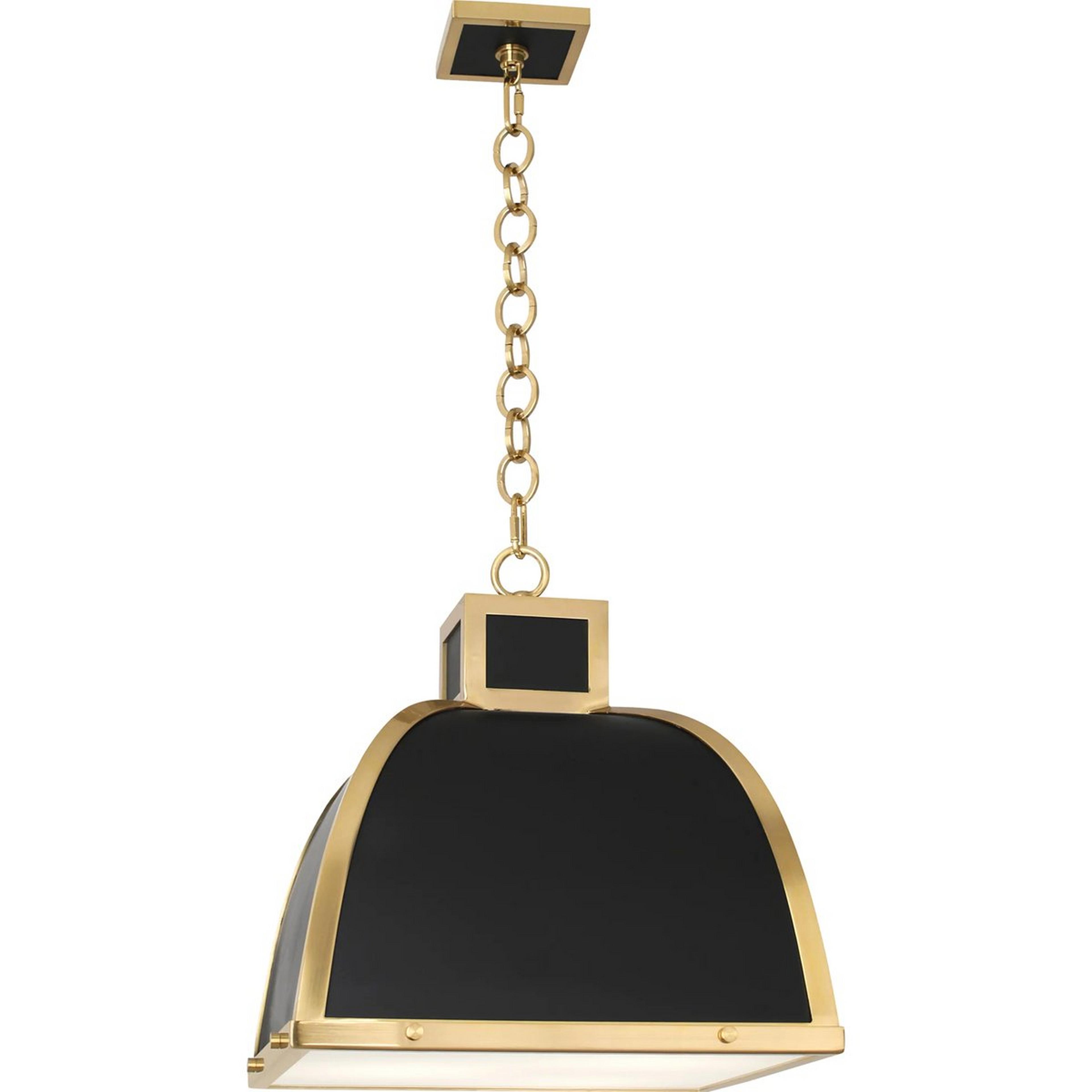 A Inkwell Pendant with Black / Brass color