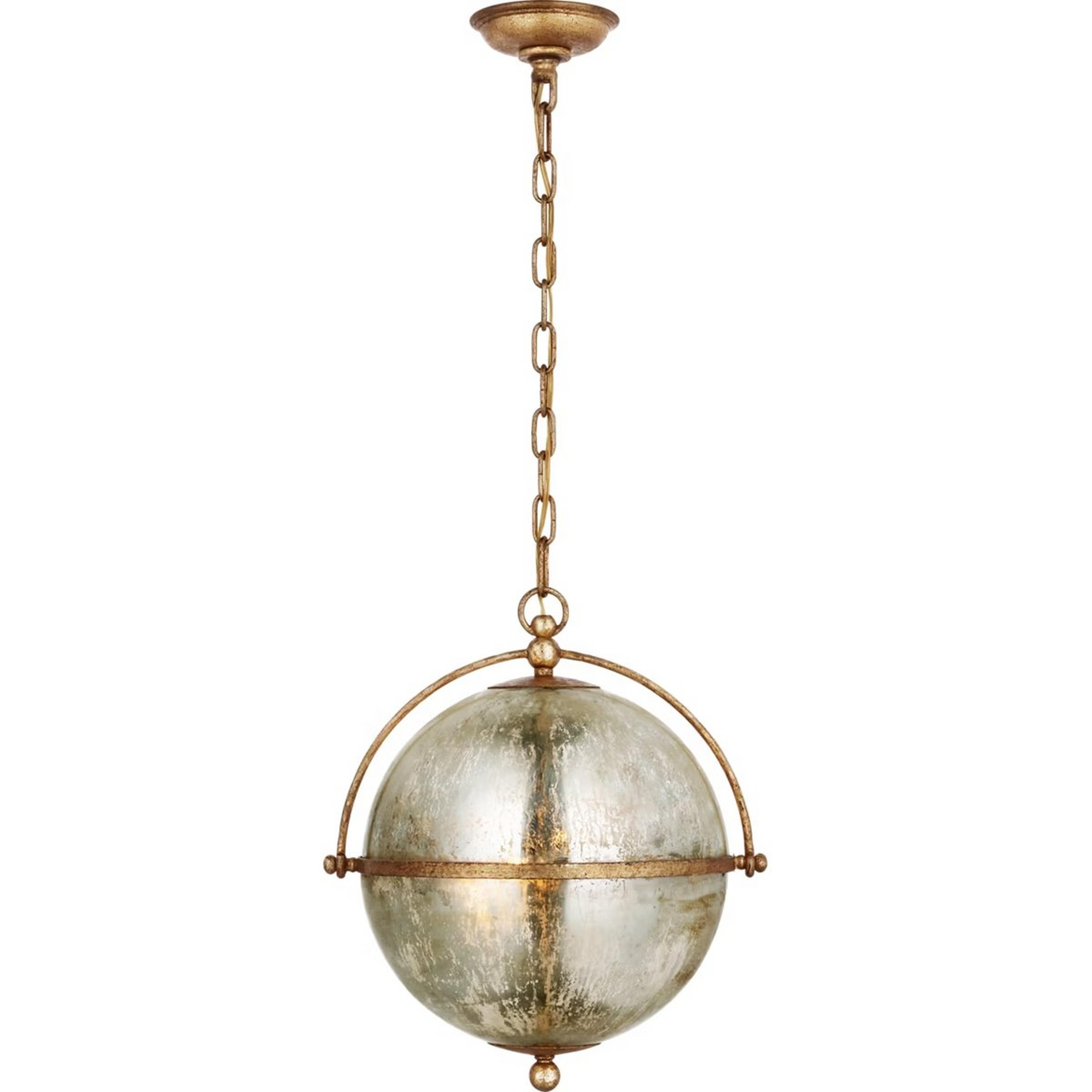 A Manchester Pendant with Gilded Iron color
